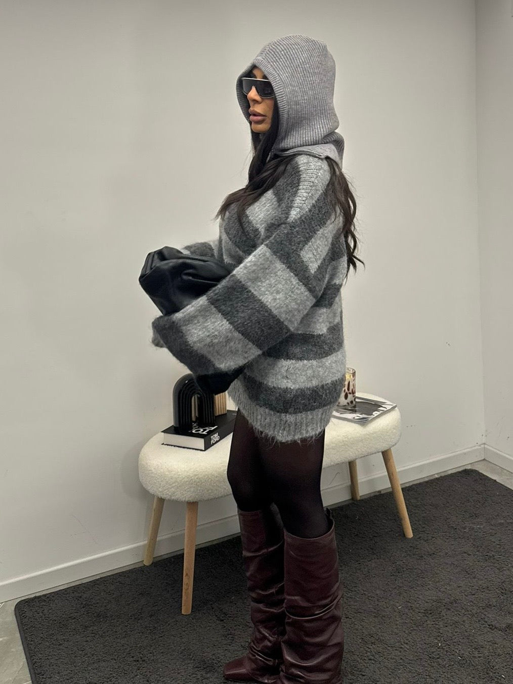 Maxi pull grey