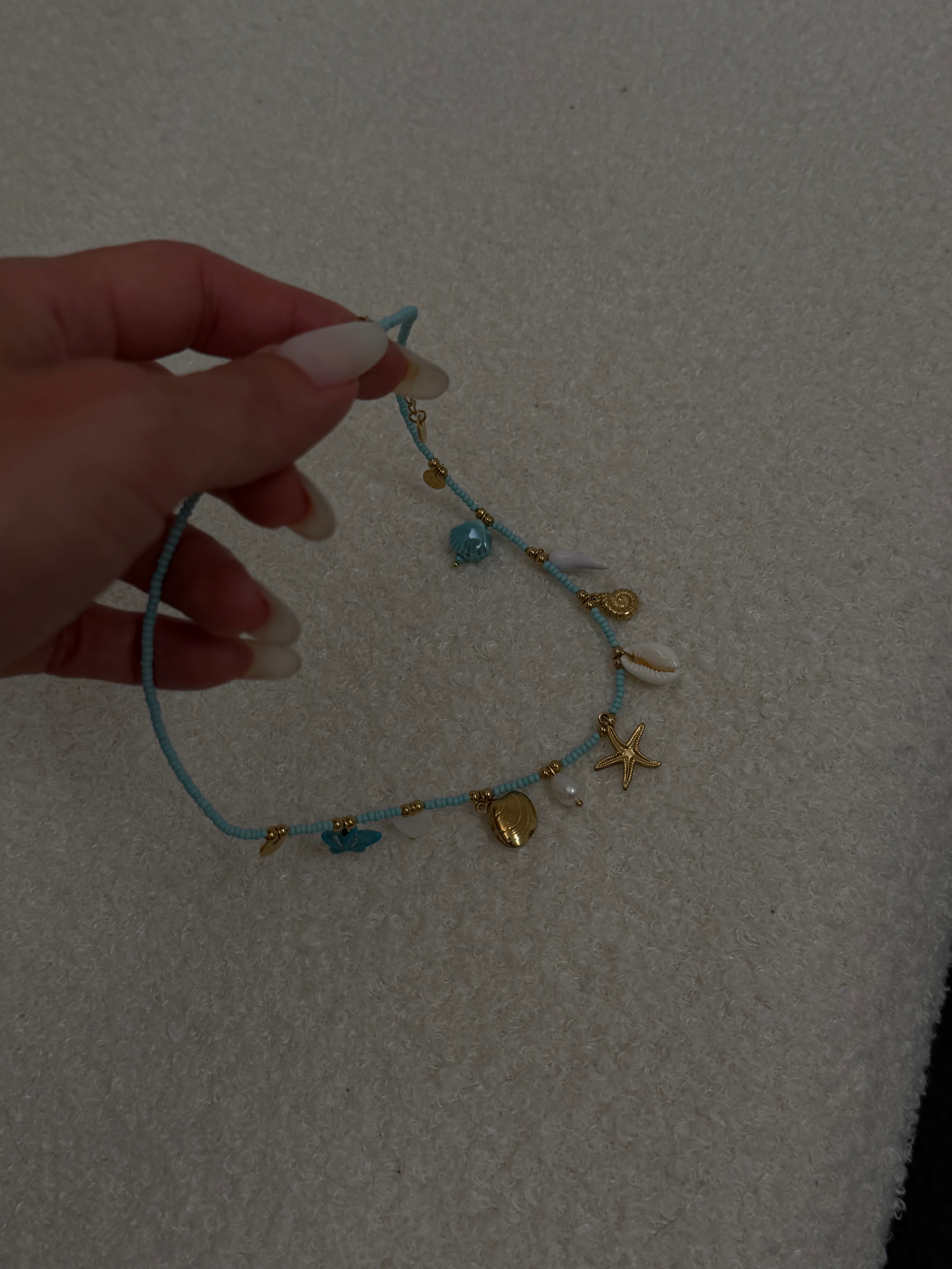 collana charms blue