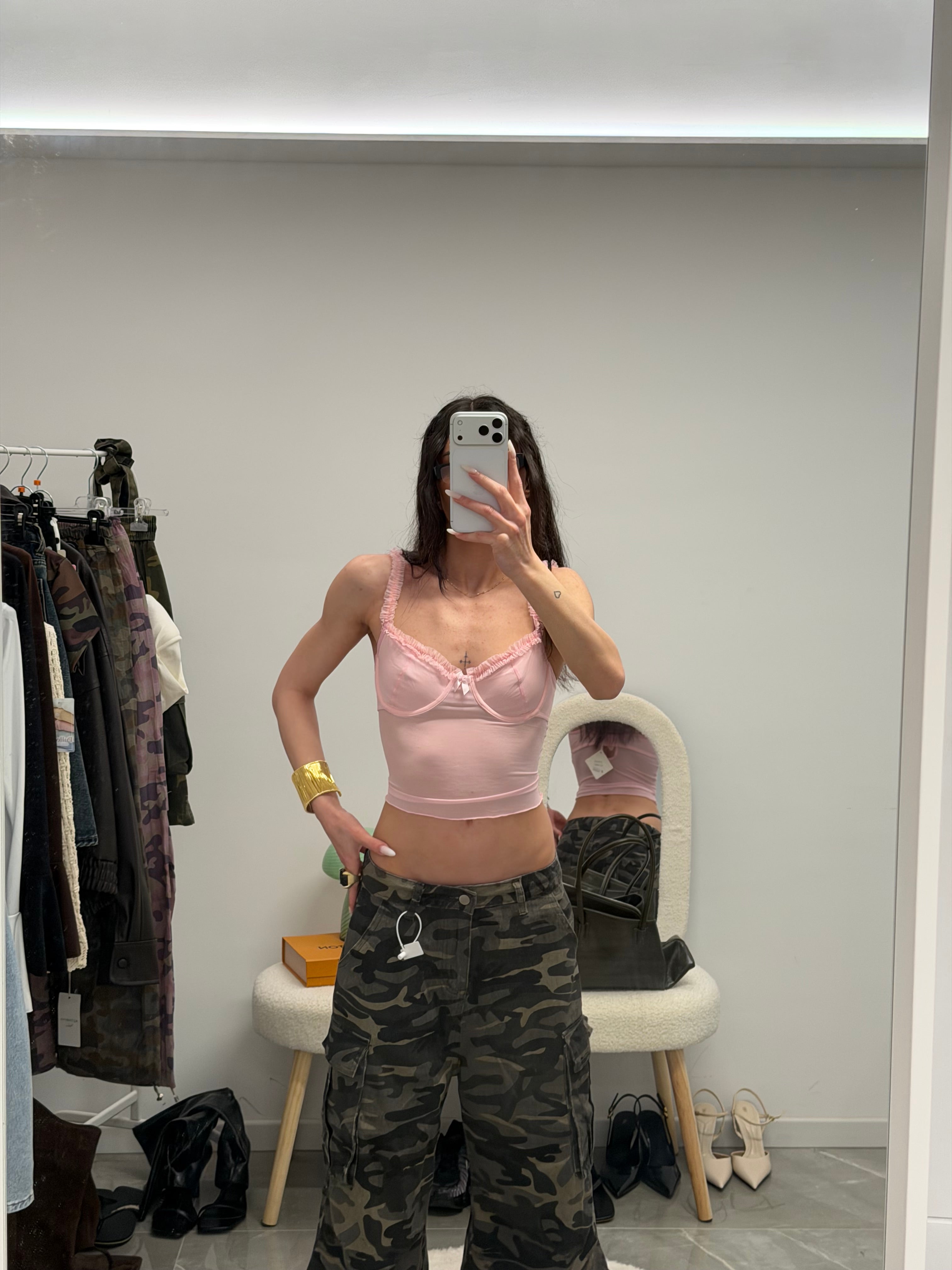 baby pink top