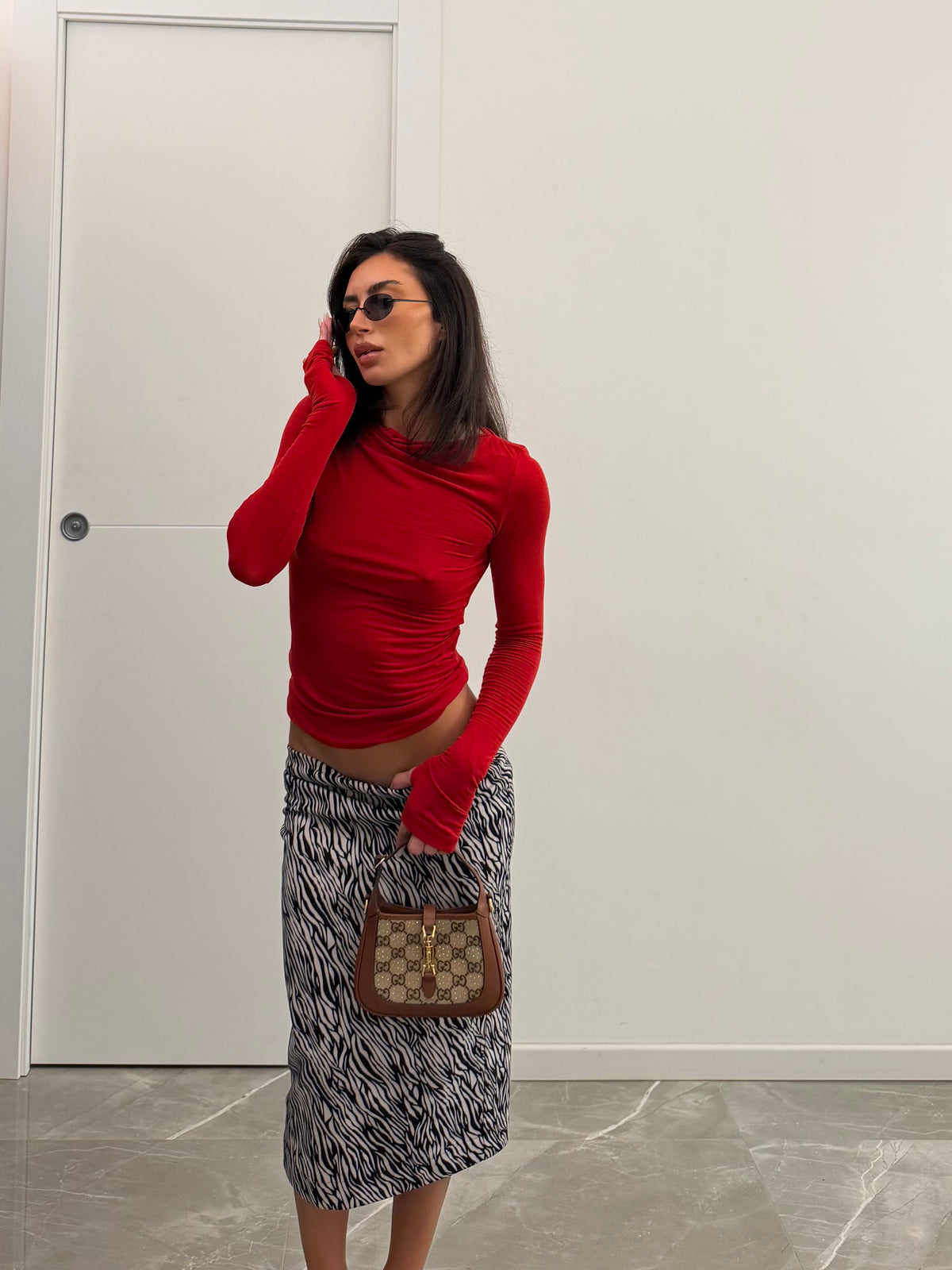 maglia cashmere red