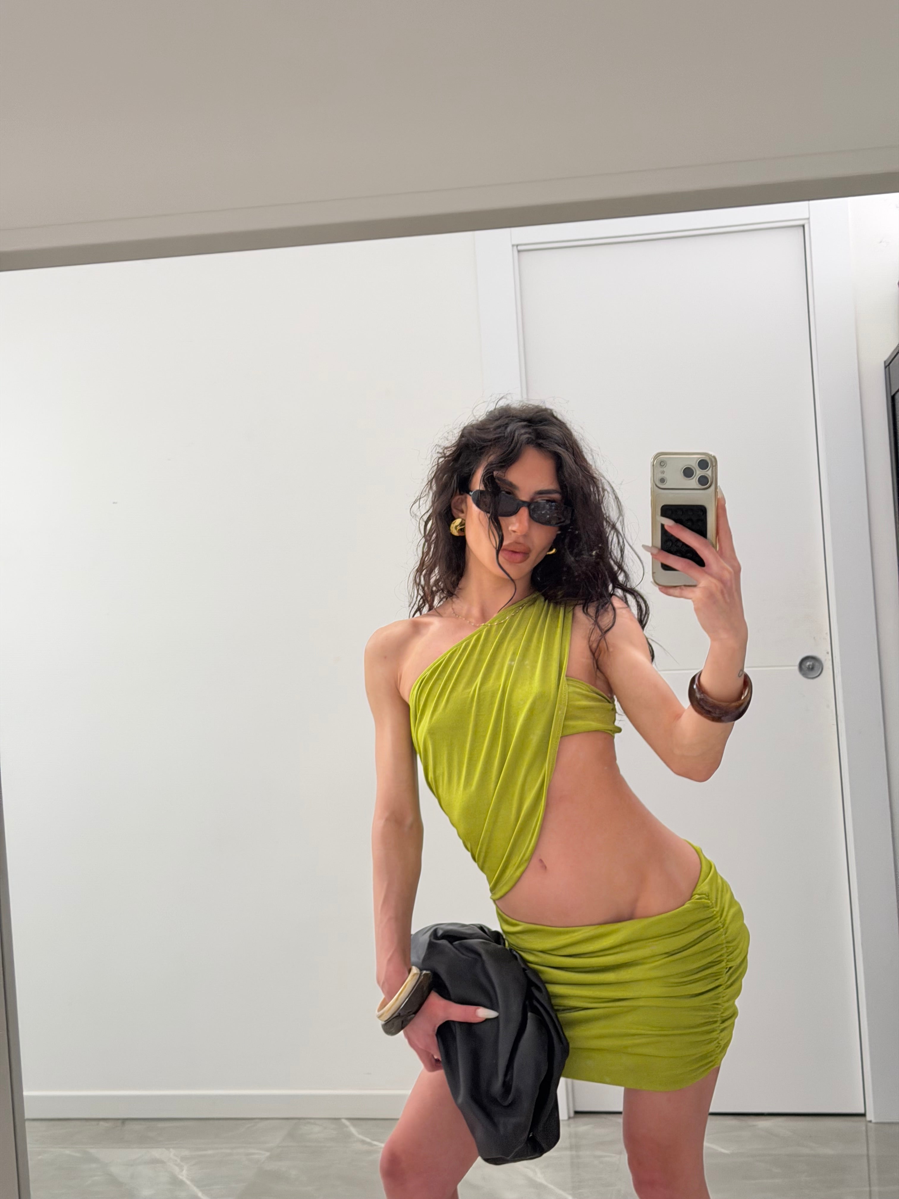 matcha green dress