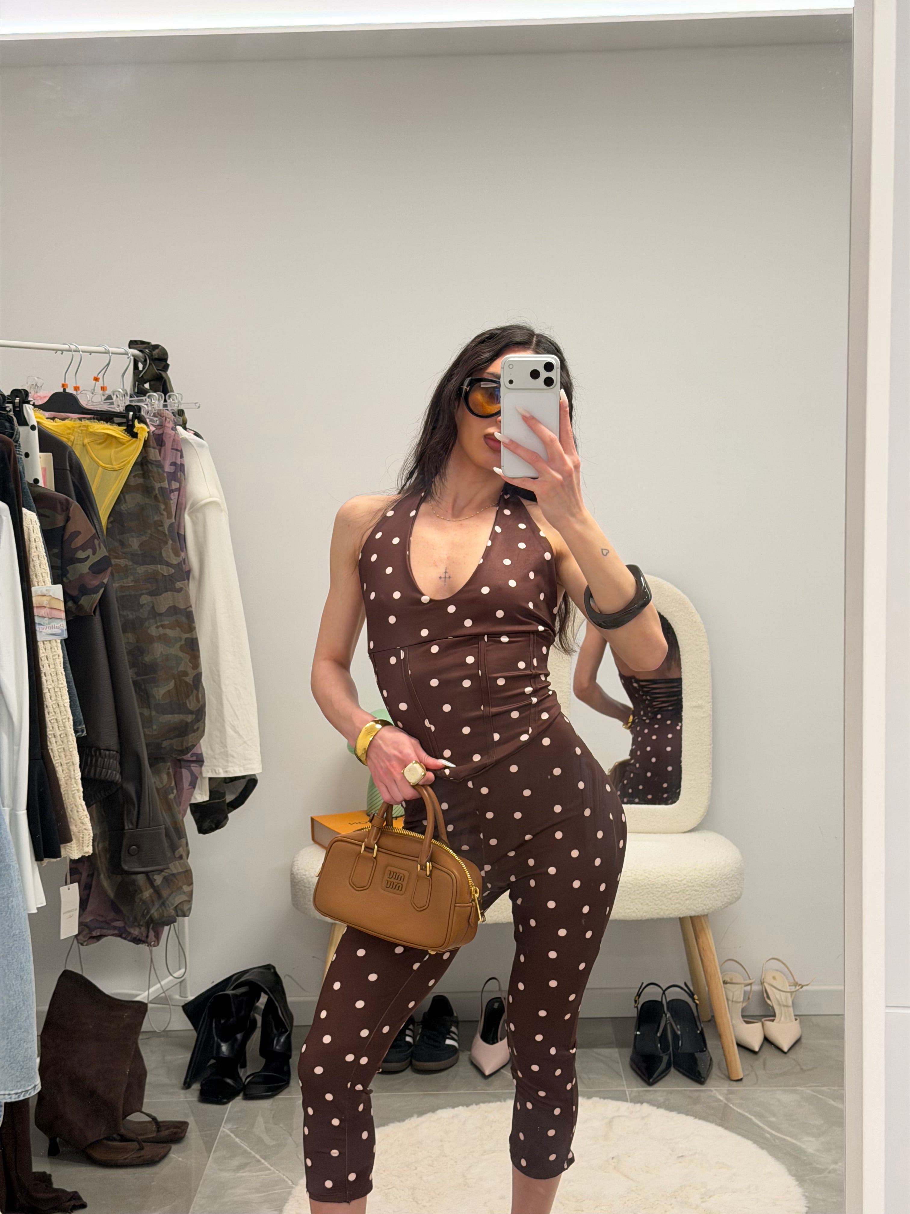 coordinato dot capri