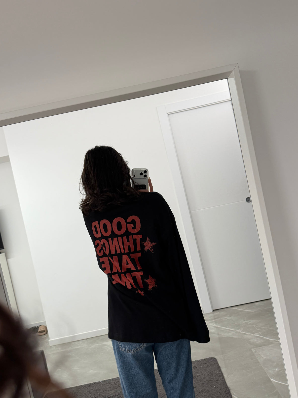 long sleeves red e black
