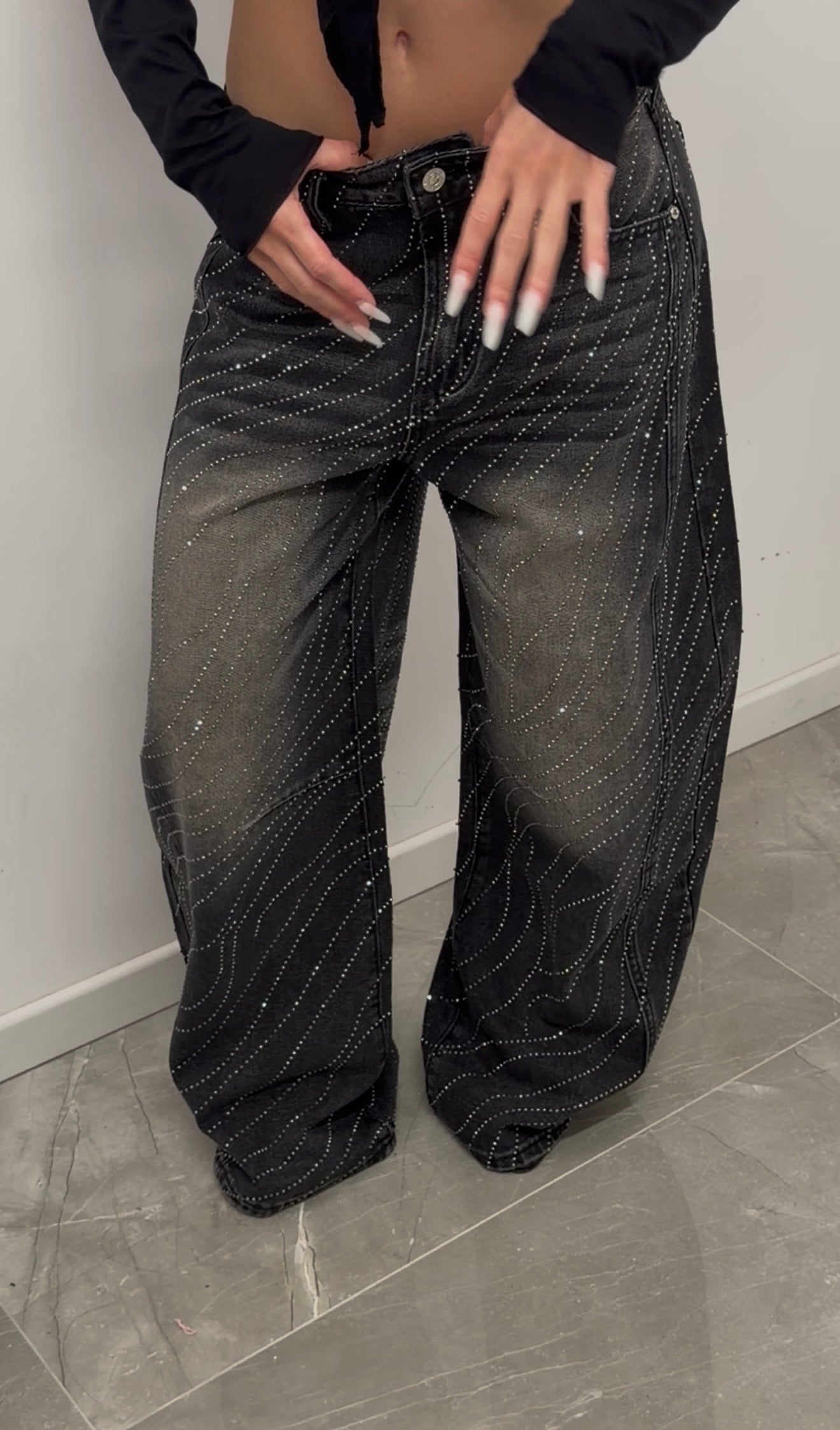 jeans spark black line