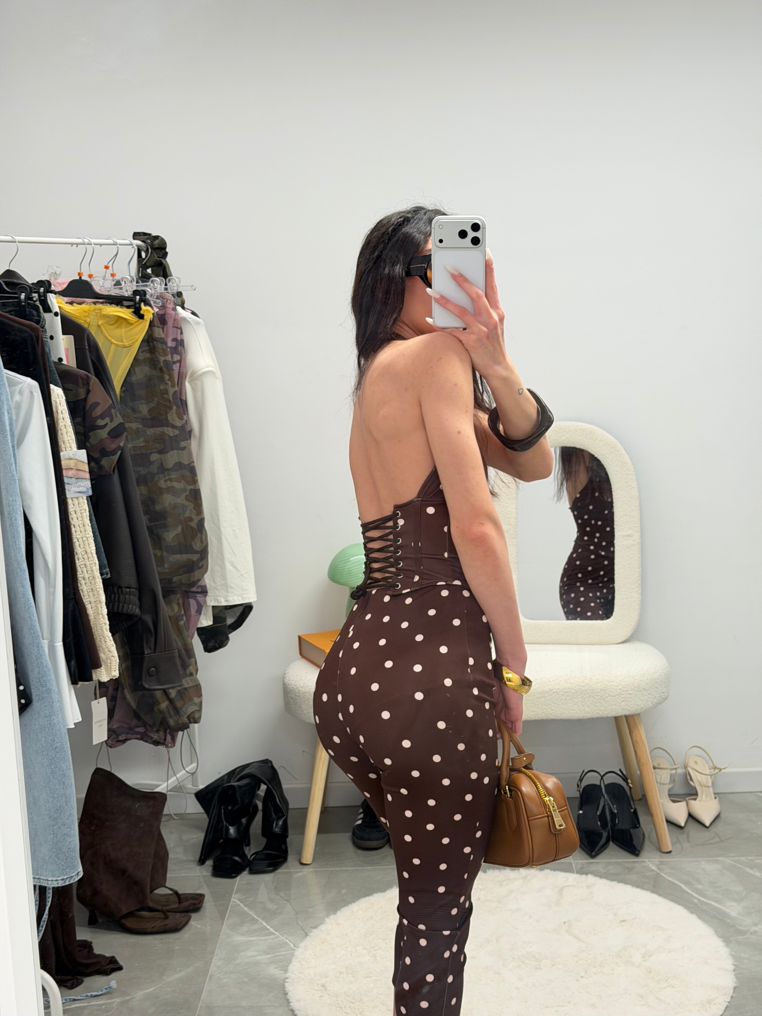 coordinato dot capri
