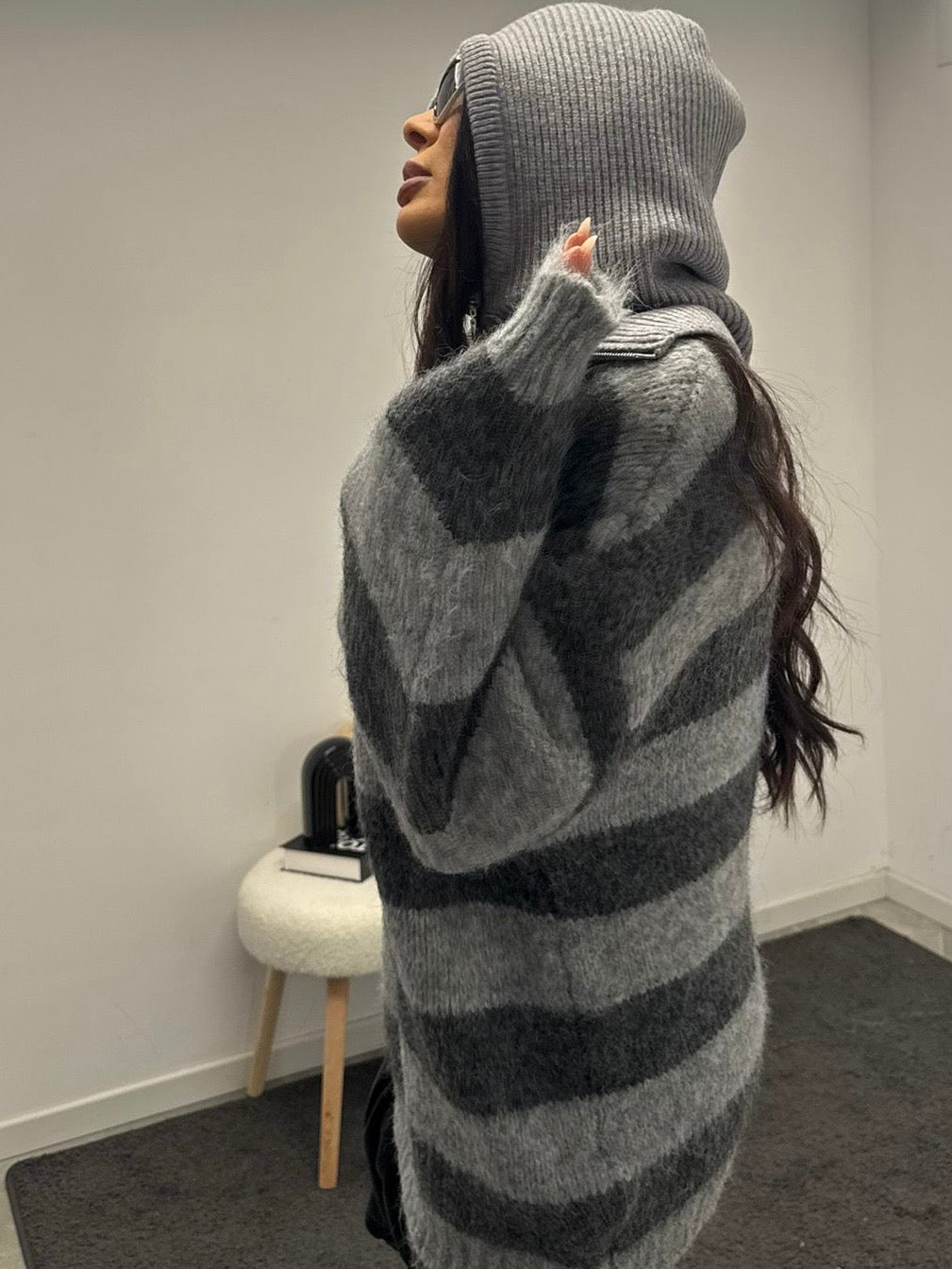 Maxi pull grey