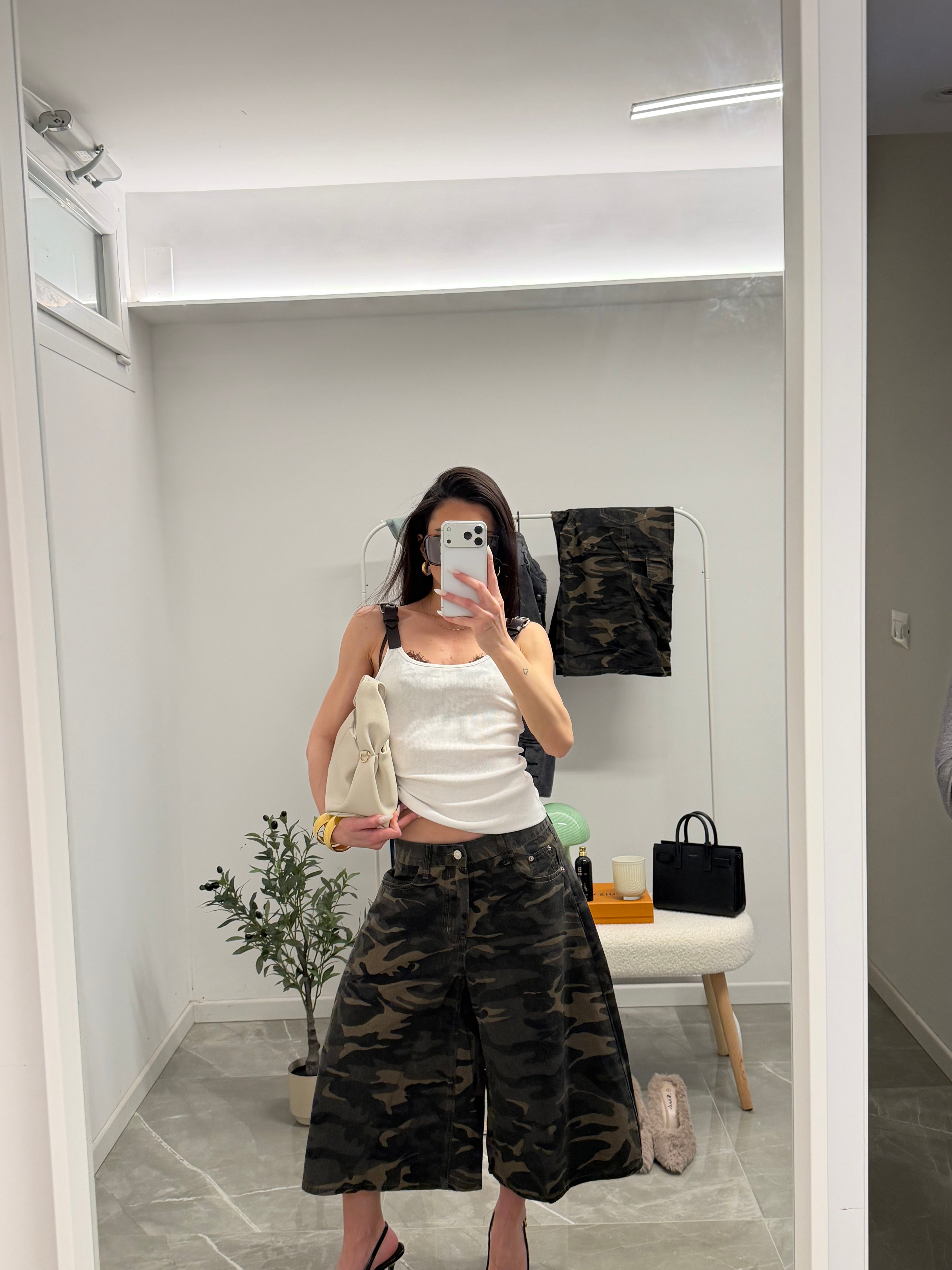 jorts camouflage oversized (military)