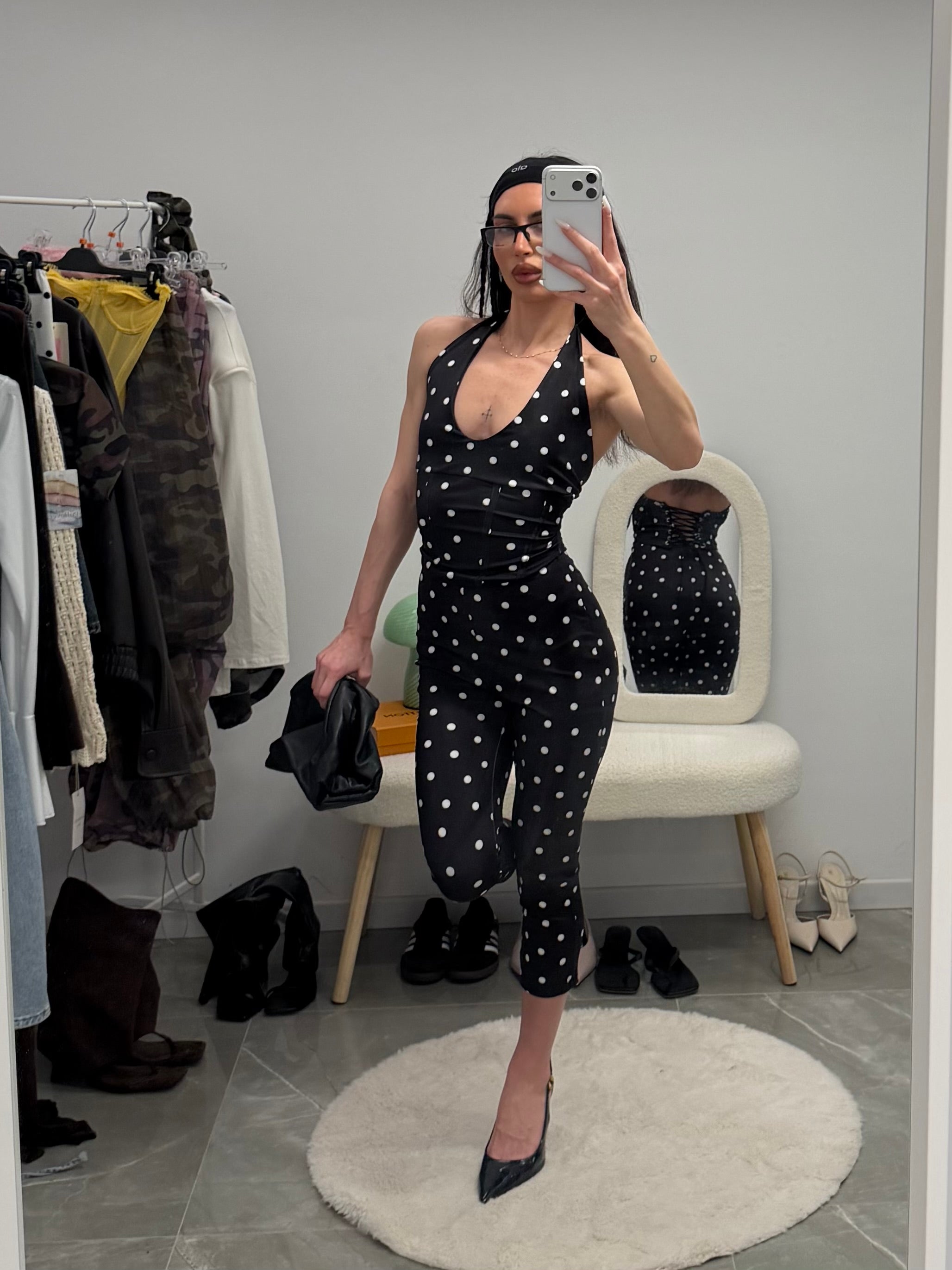 coordinato dot capri