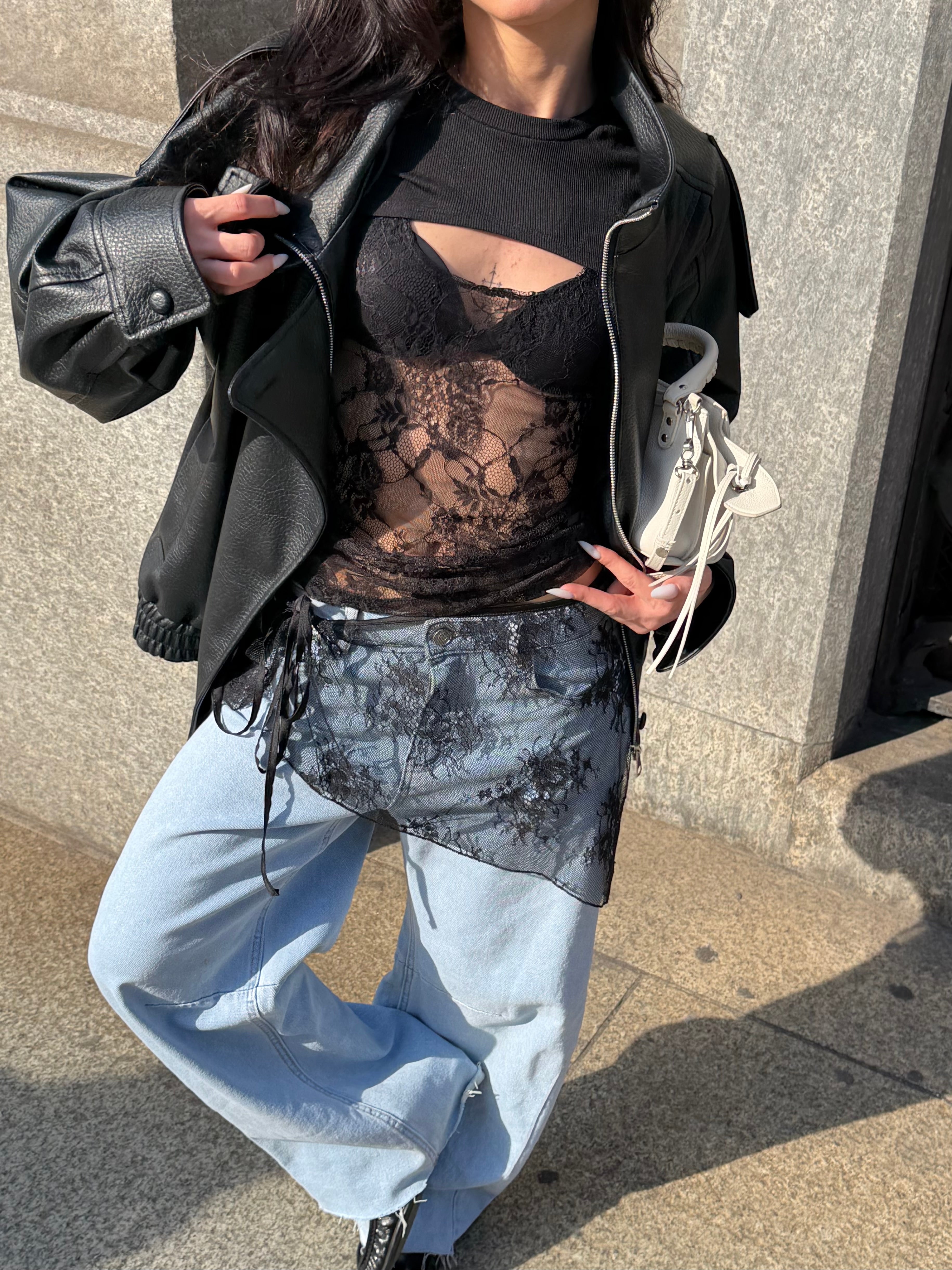 Skirt/bandana in pizzo