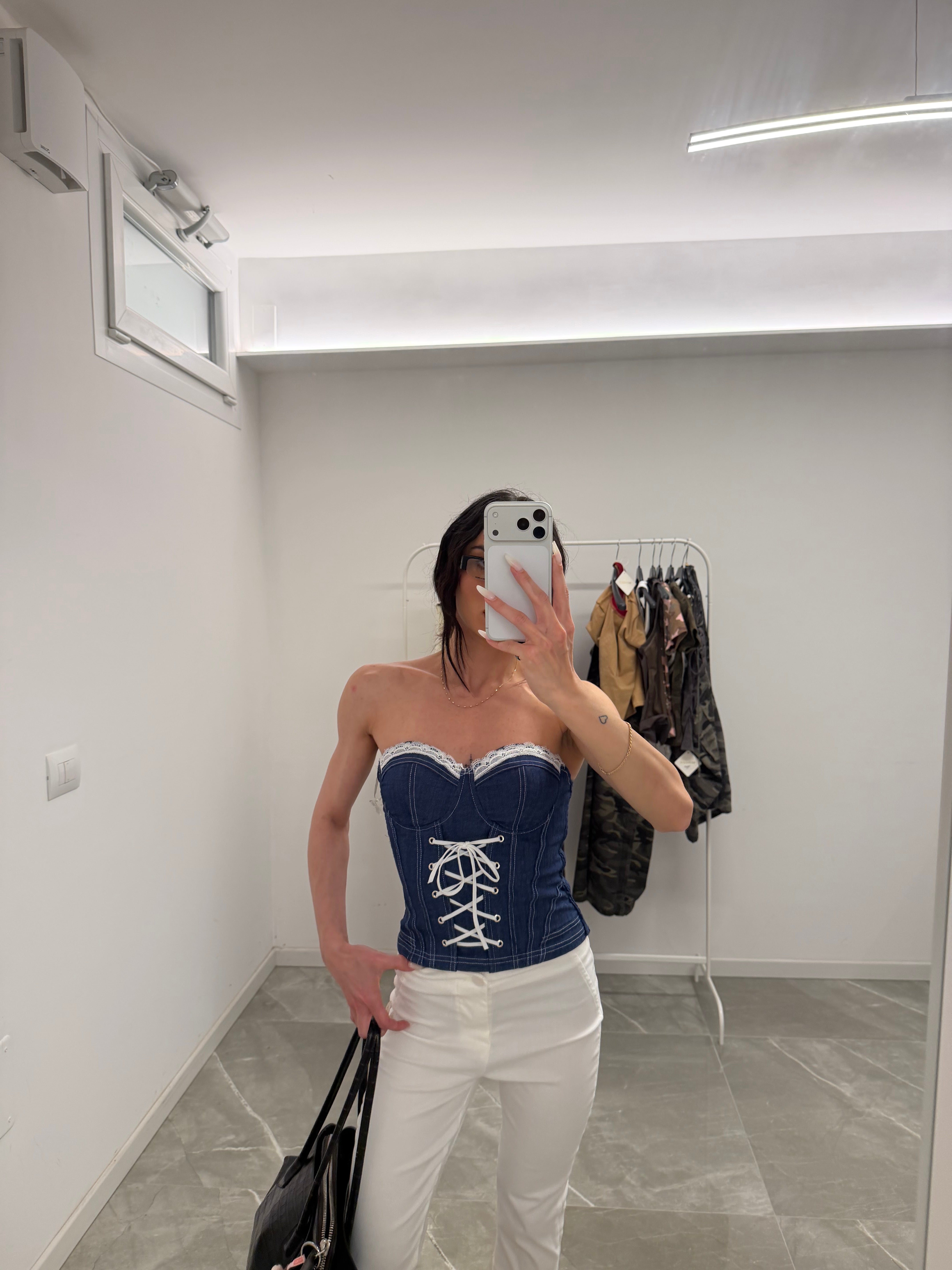 corset denim