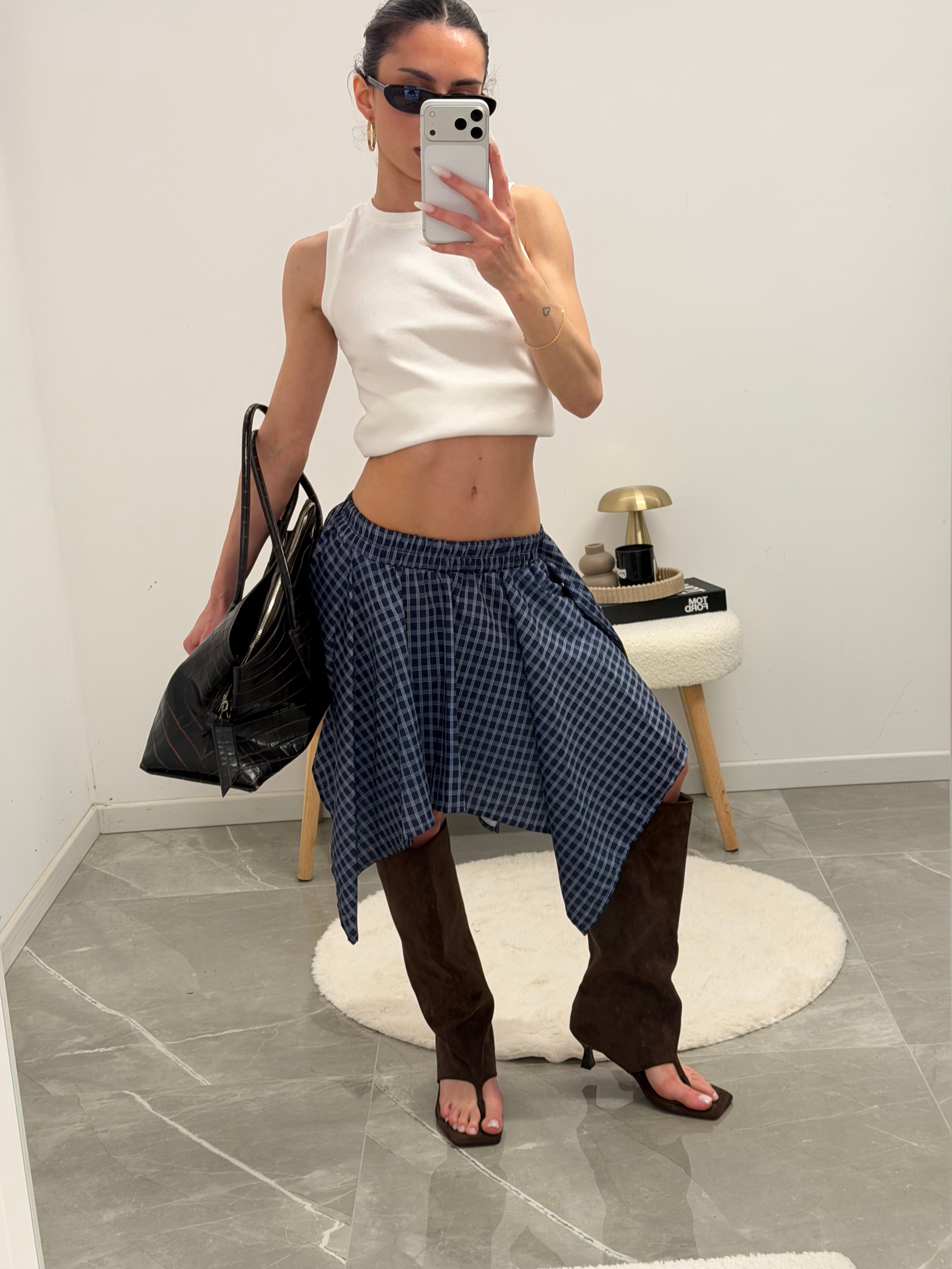 skirt Checked pattern