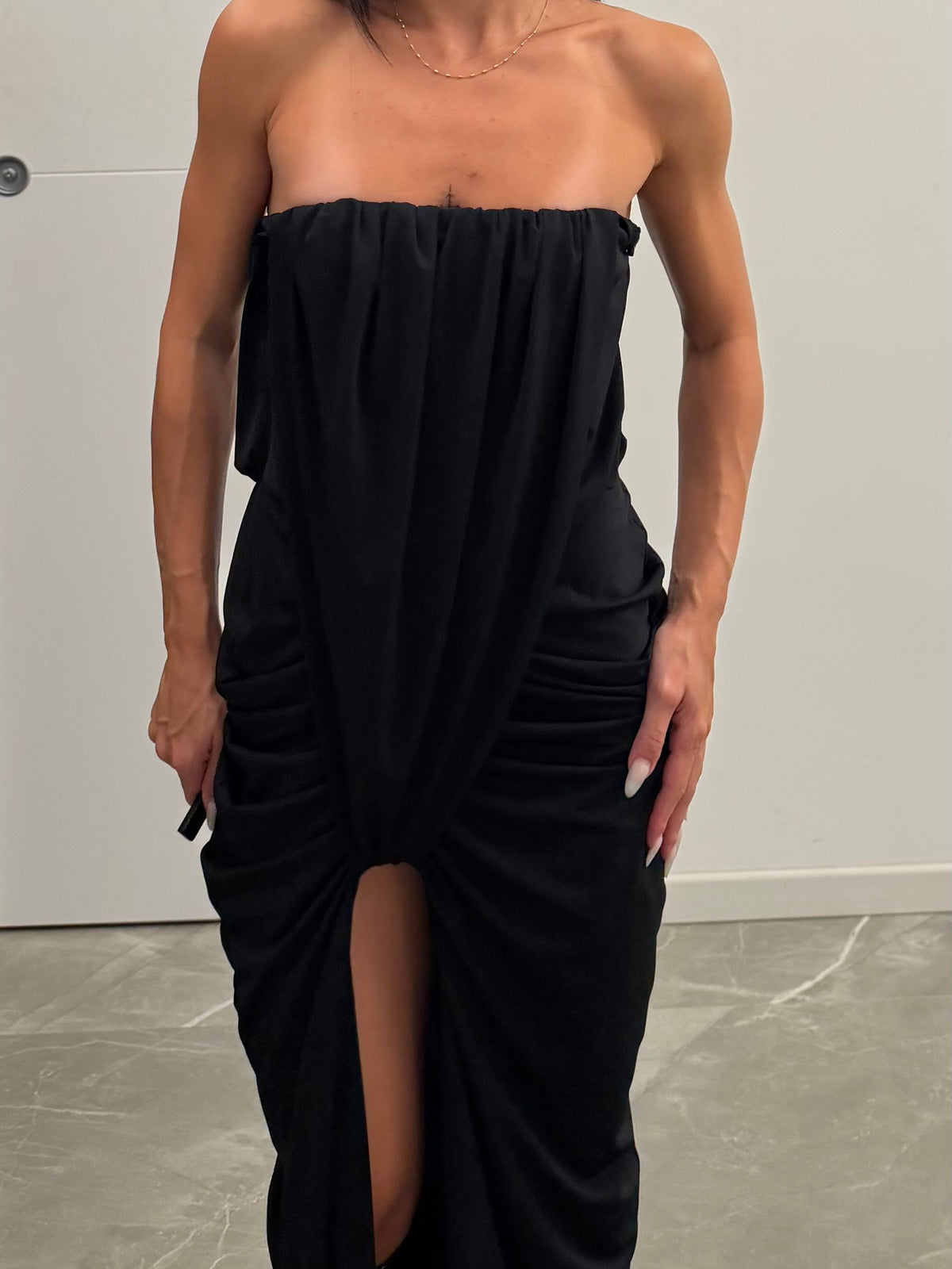 draped dress cut