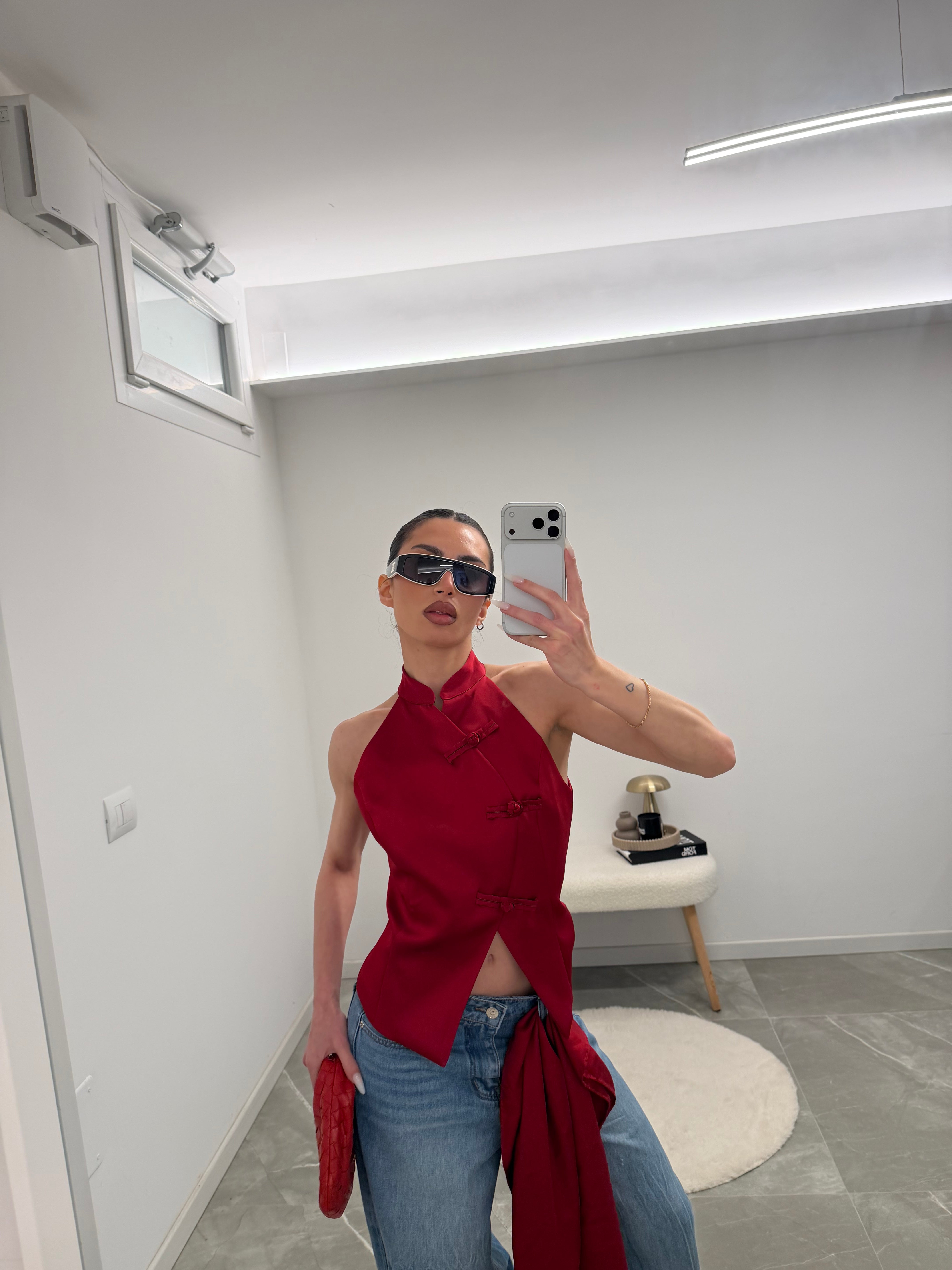 jeans denim baggy strass booty