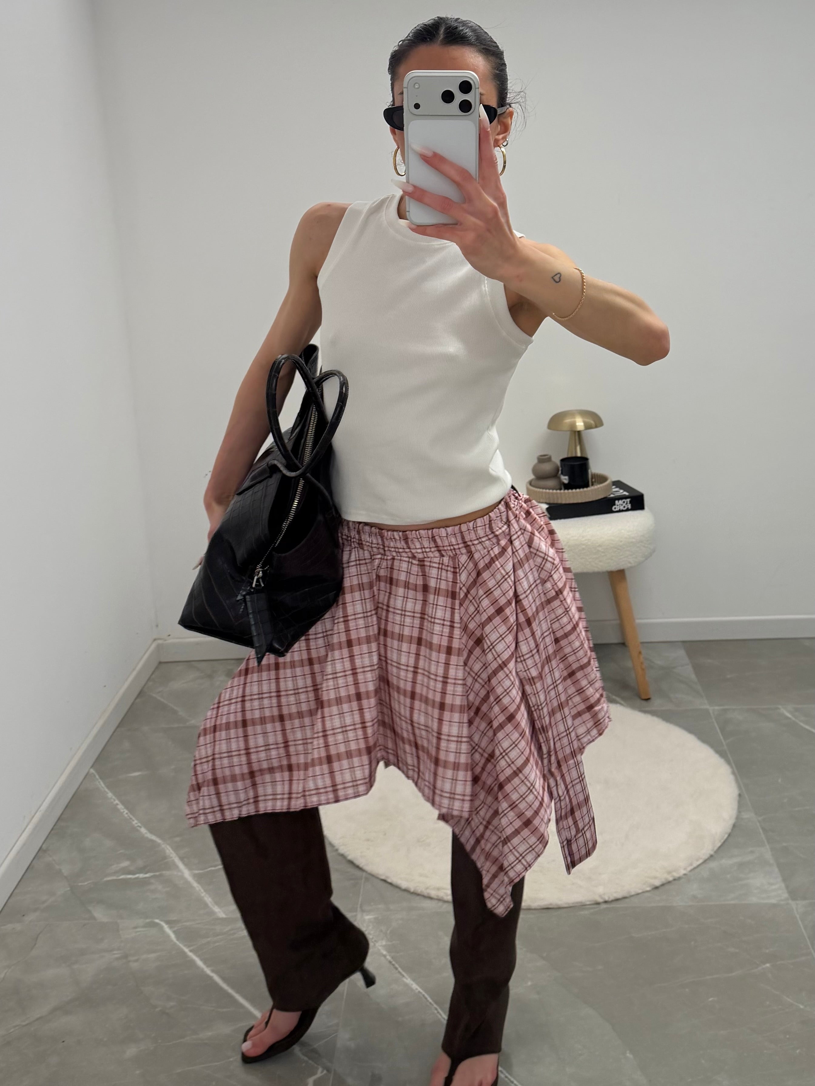 skirt Checked pattern
