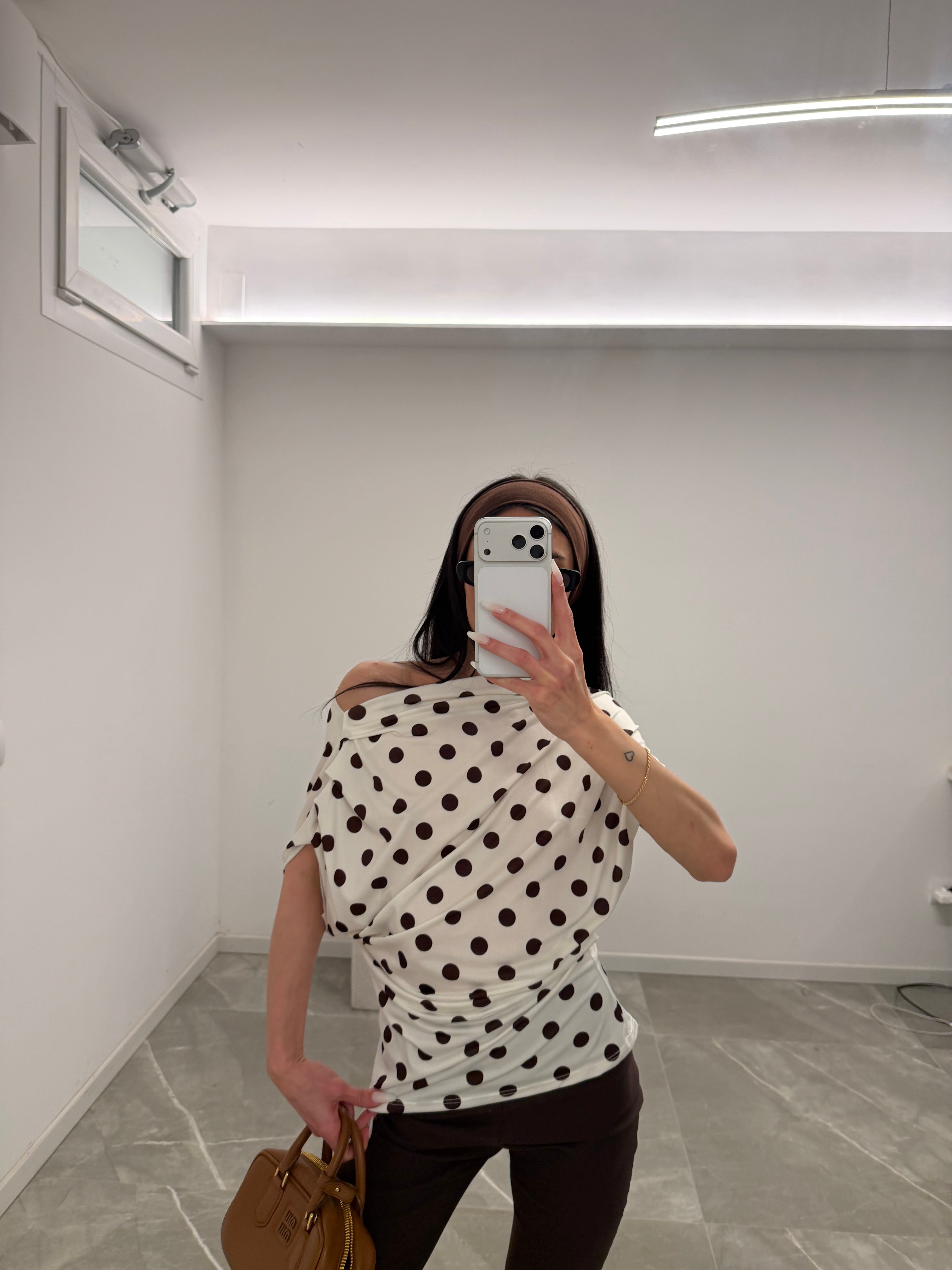 pois shirt cream