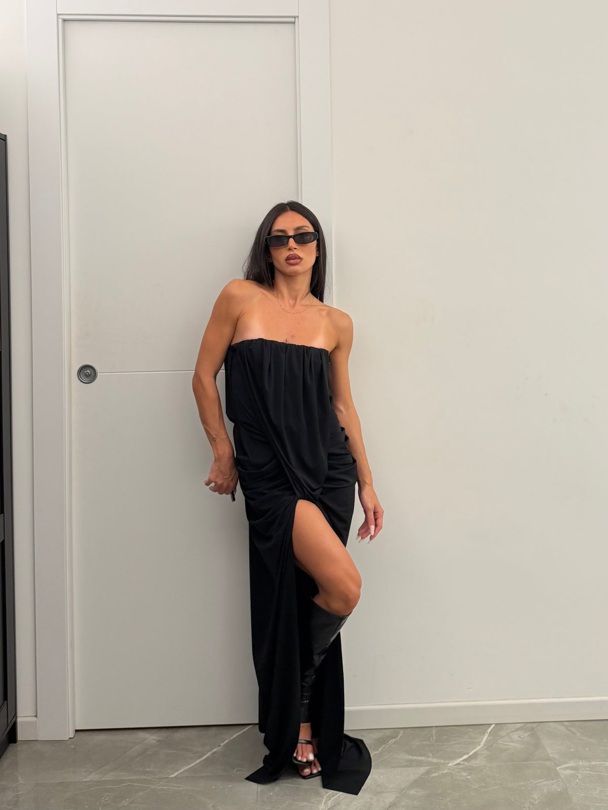 draped dress cut