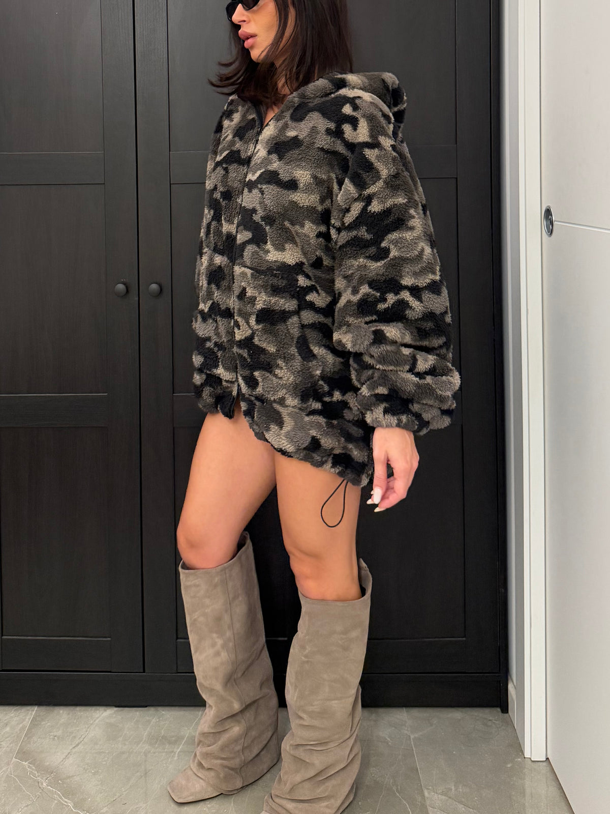 Felpa pile camo