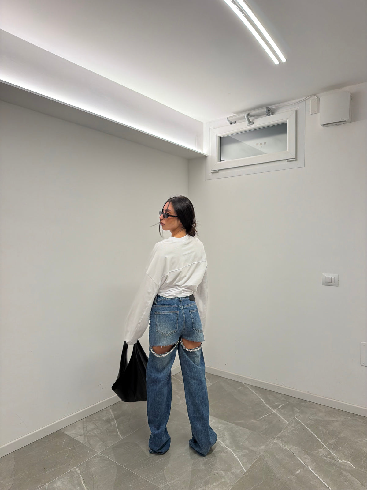 jeans denim cropped
