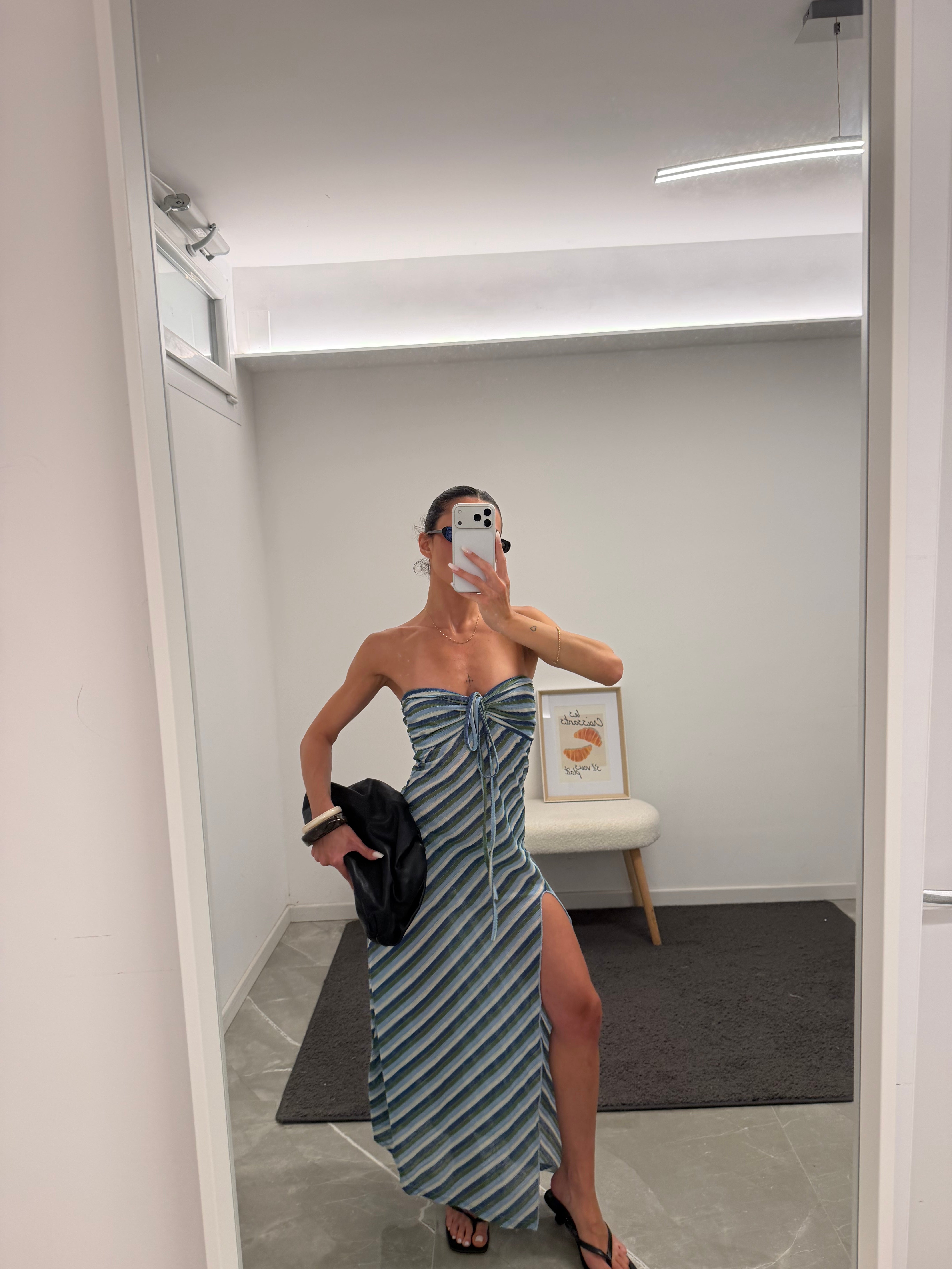 maxi long dress blue