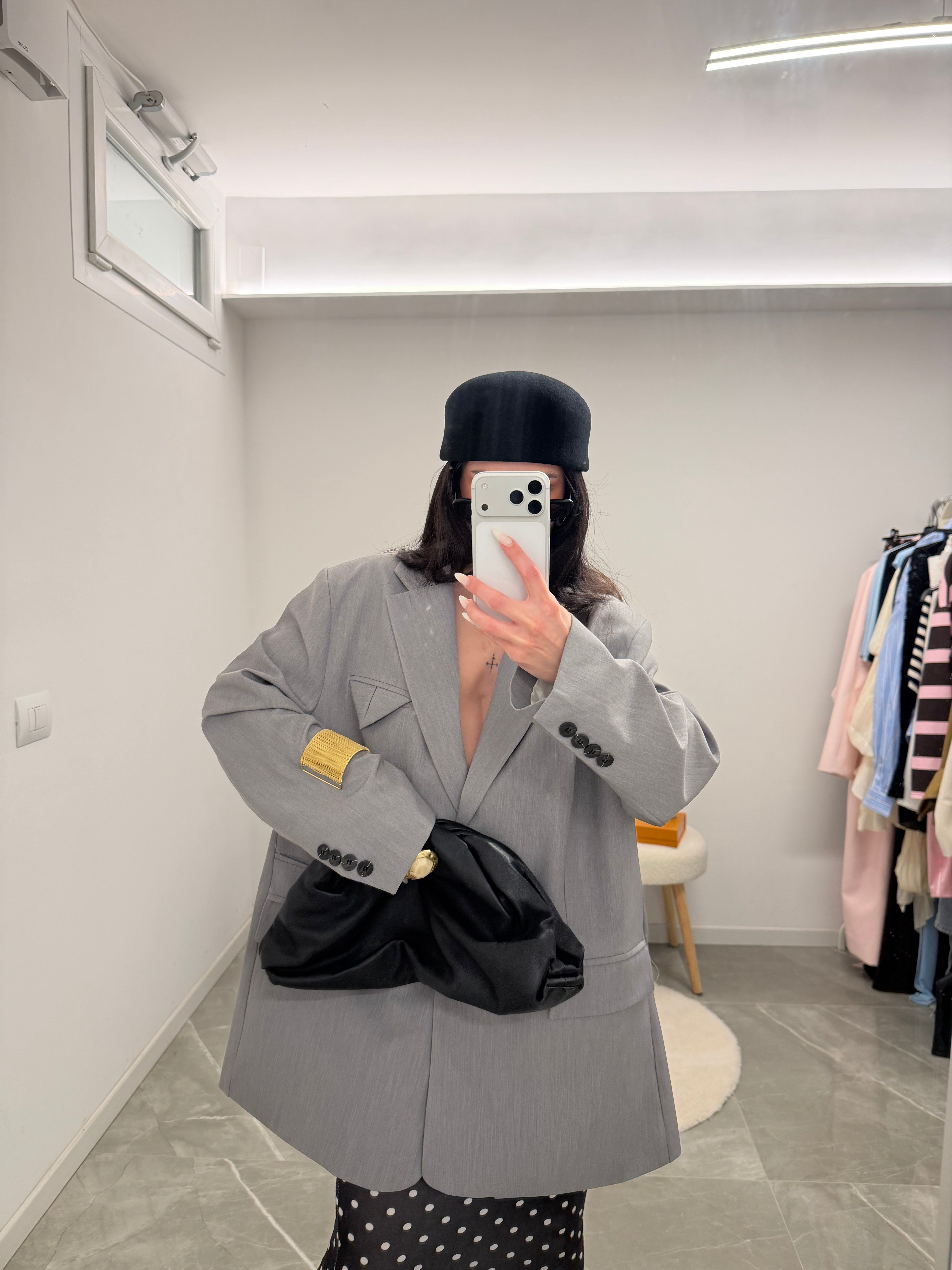 blazer oversize grey