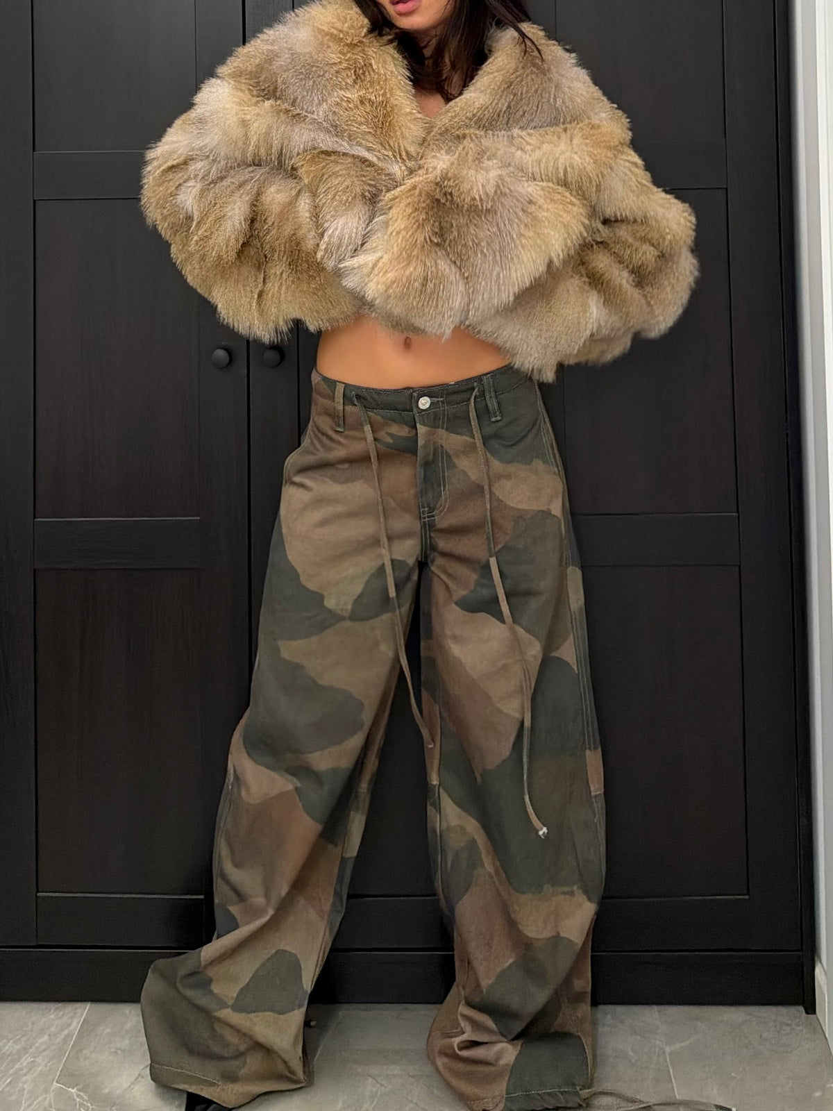 camo oversized pants
