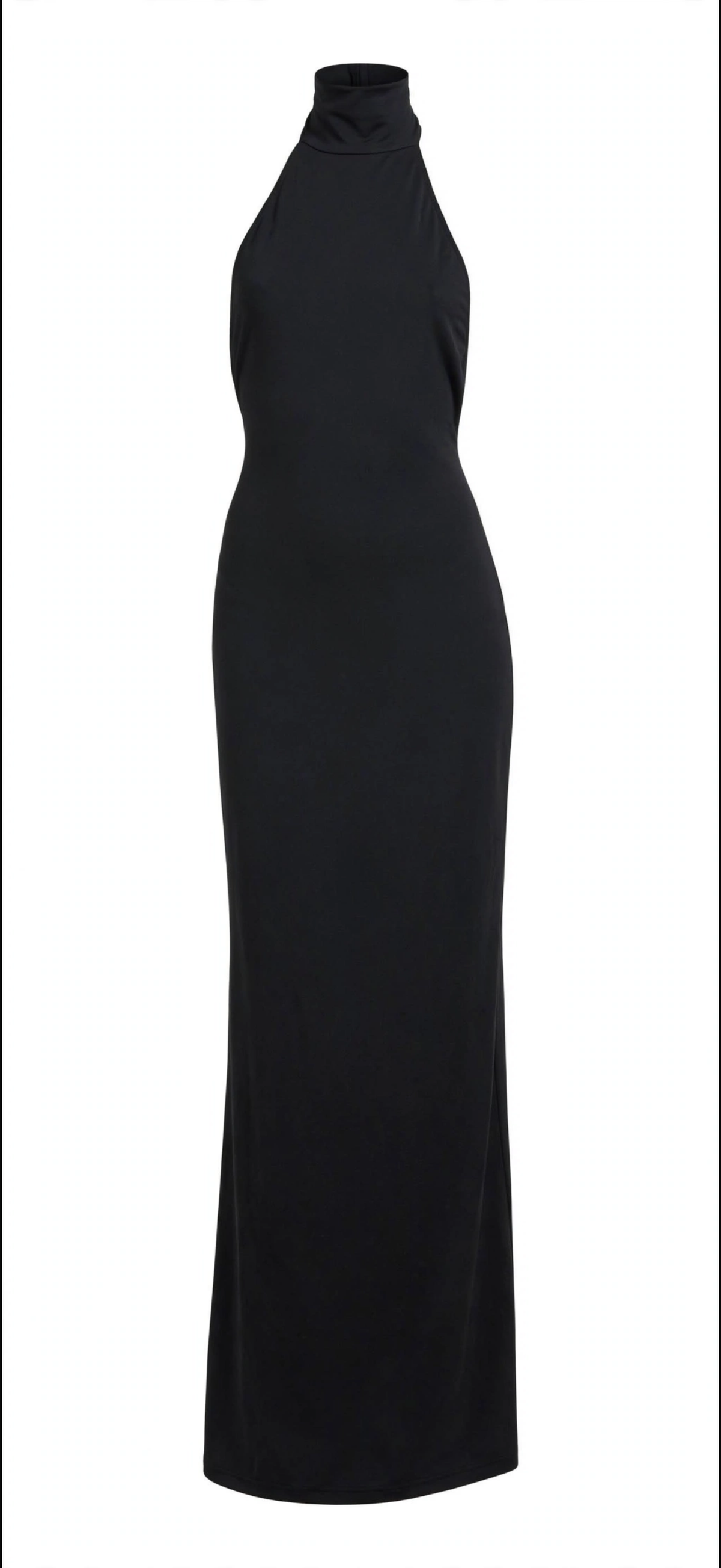 maxi Backless Halter Dress
