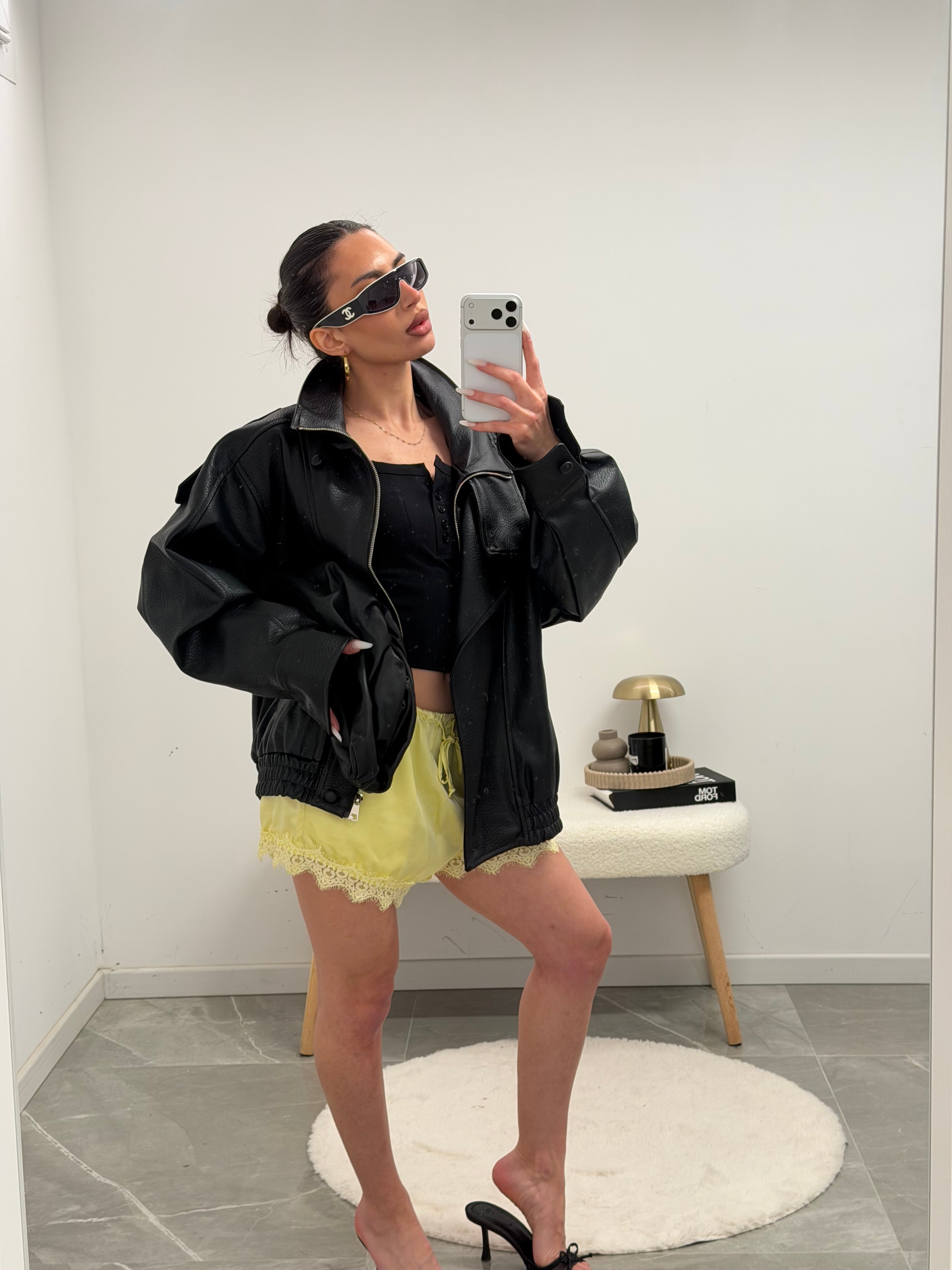 satin shorts