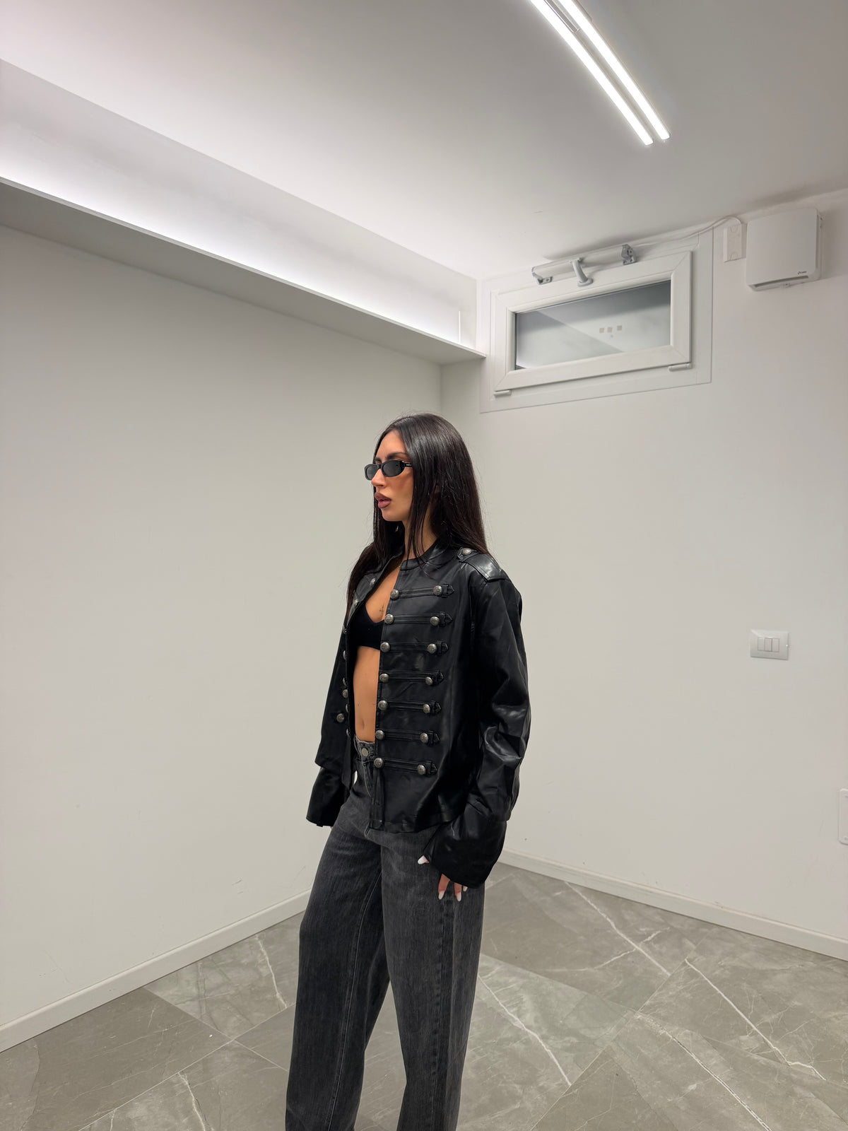 jacket napoleon in ecopelle