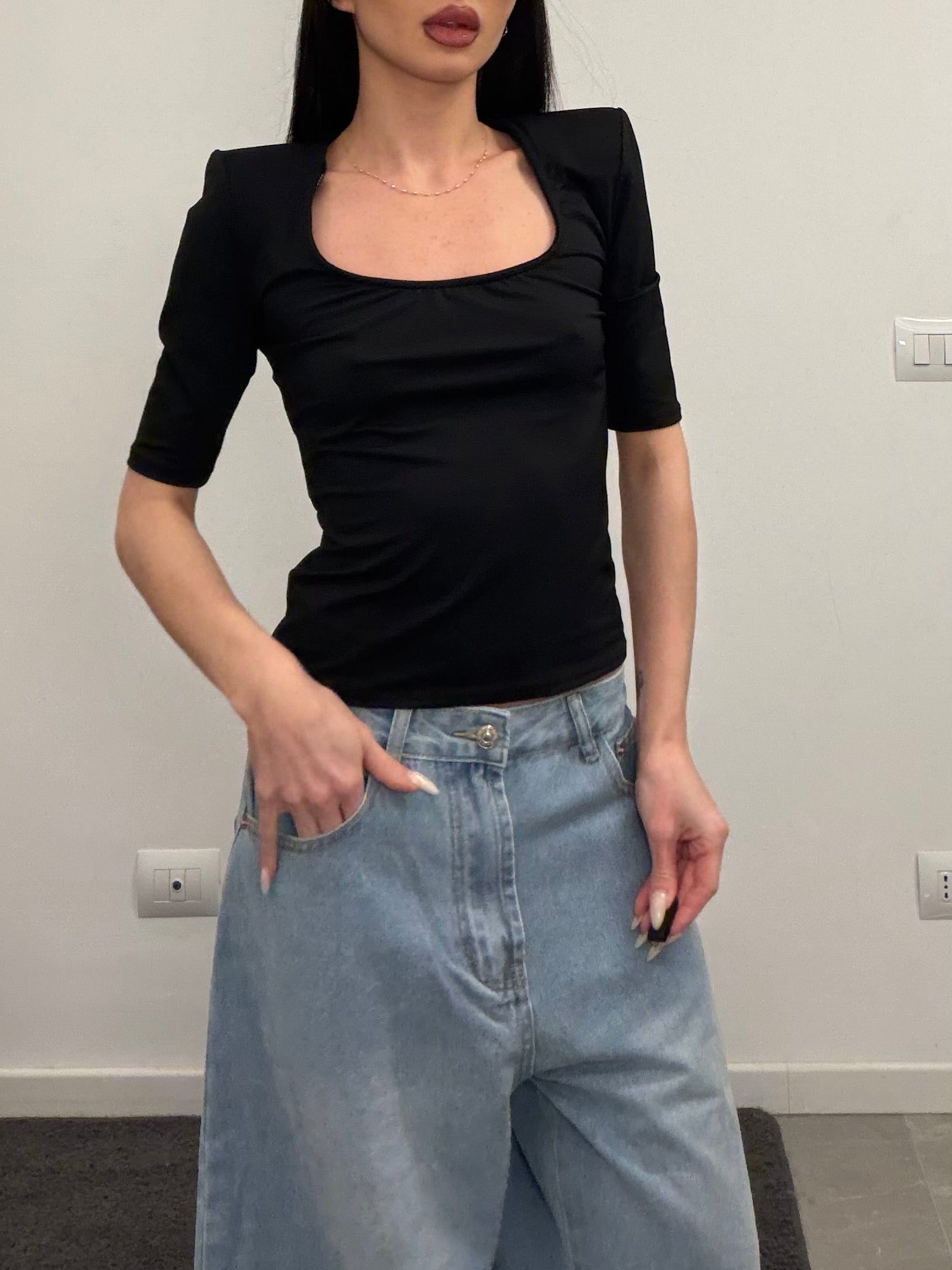 t-shirt basic black