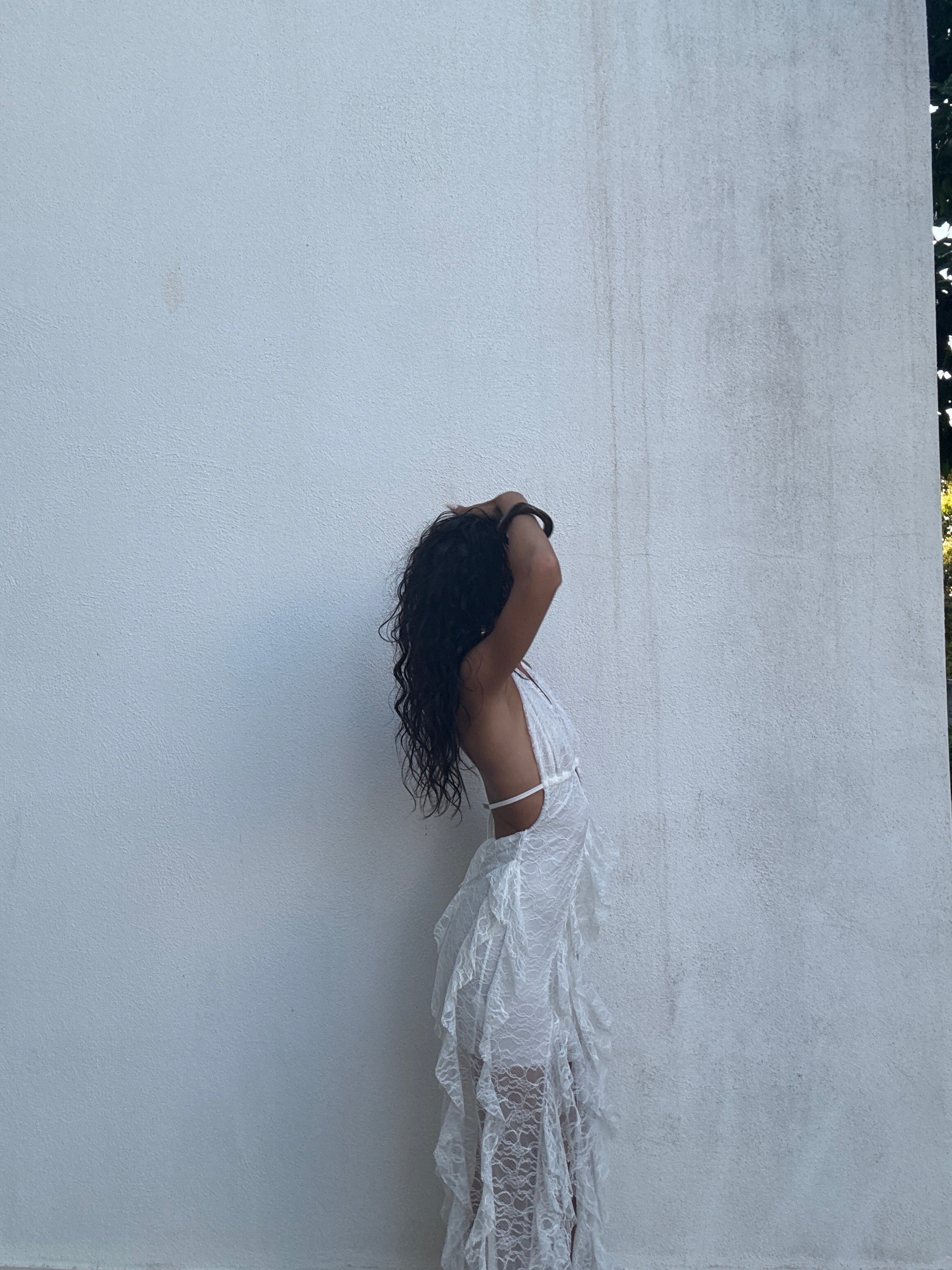 Dress flare white