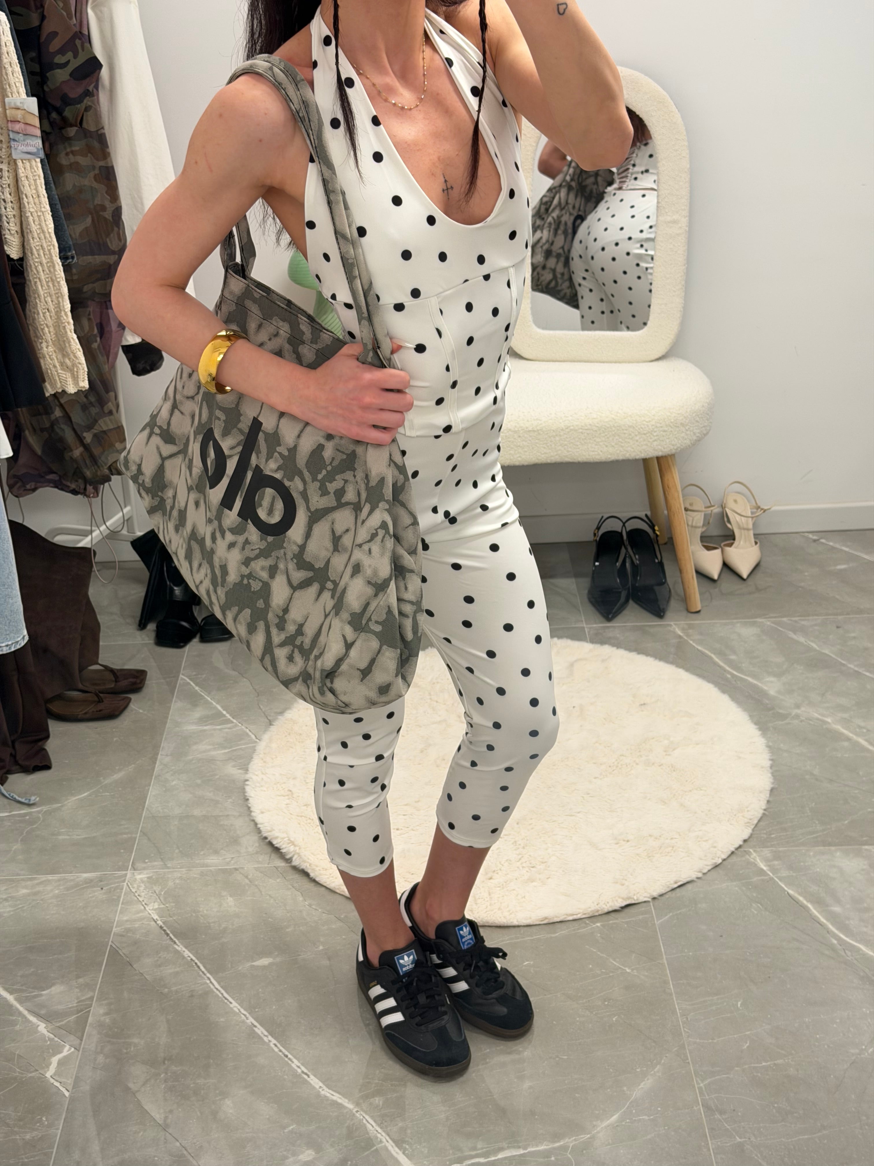 coordinato dot capri