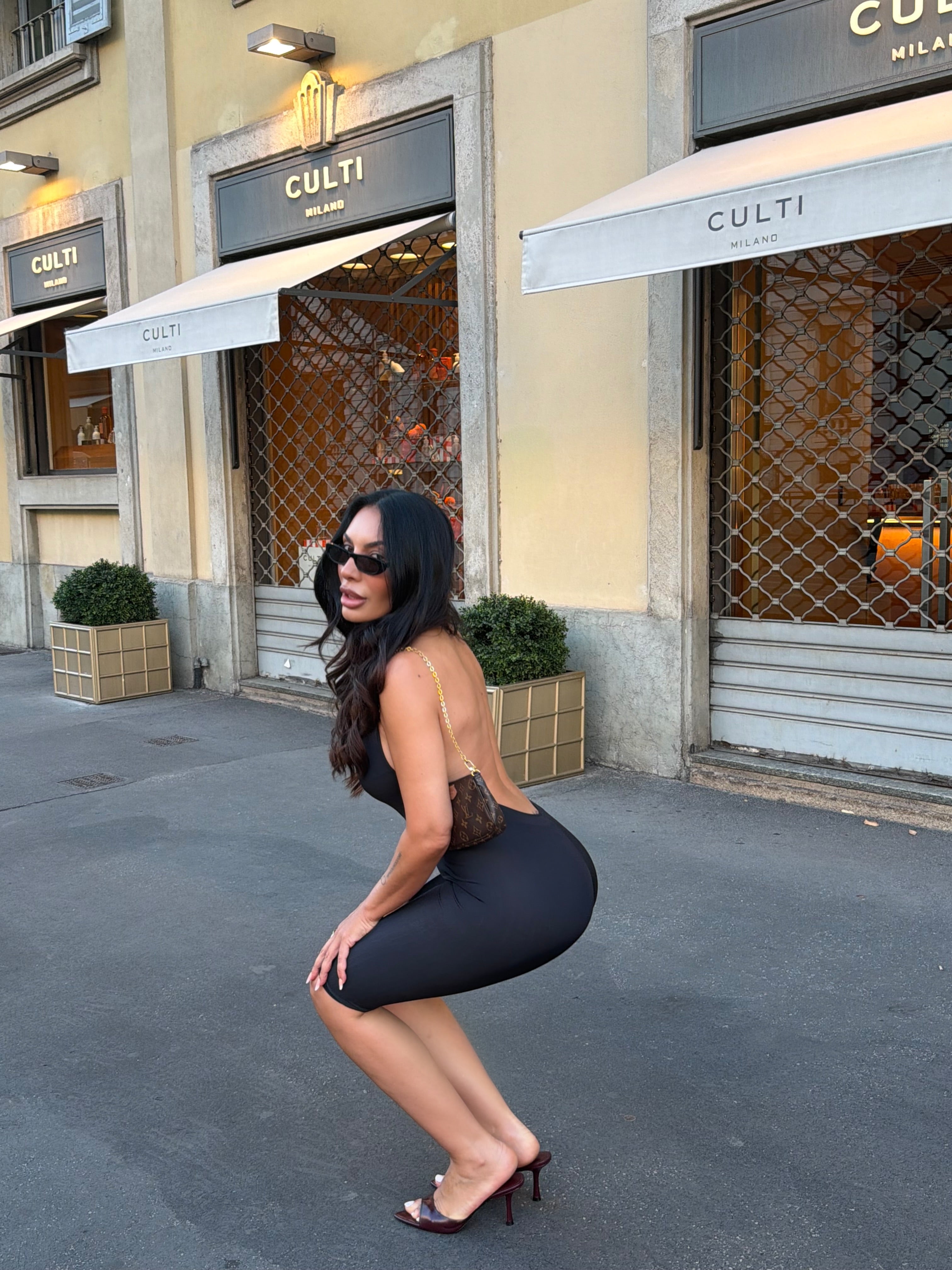 sculpt capri jumpsuit nero