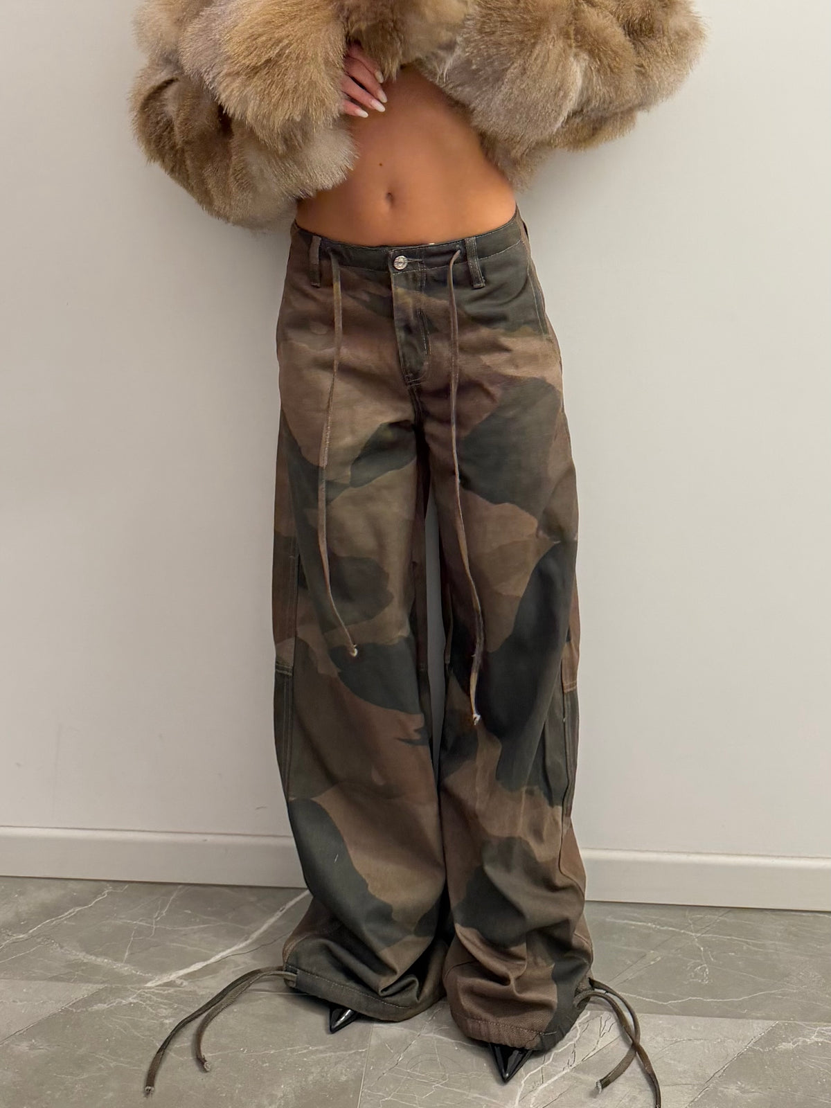 camo oversized pants
