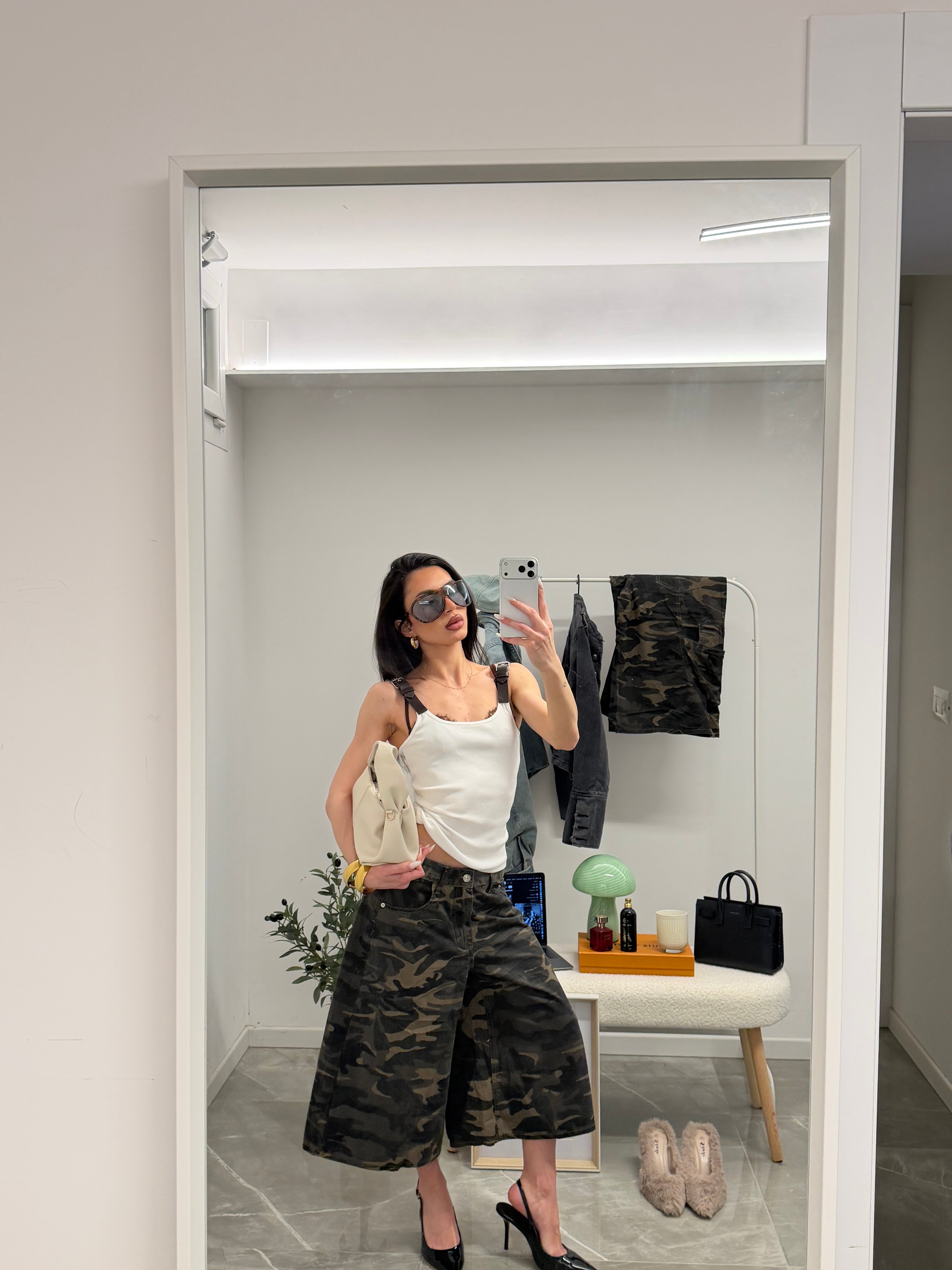 jorts camouflage oversized (military)