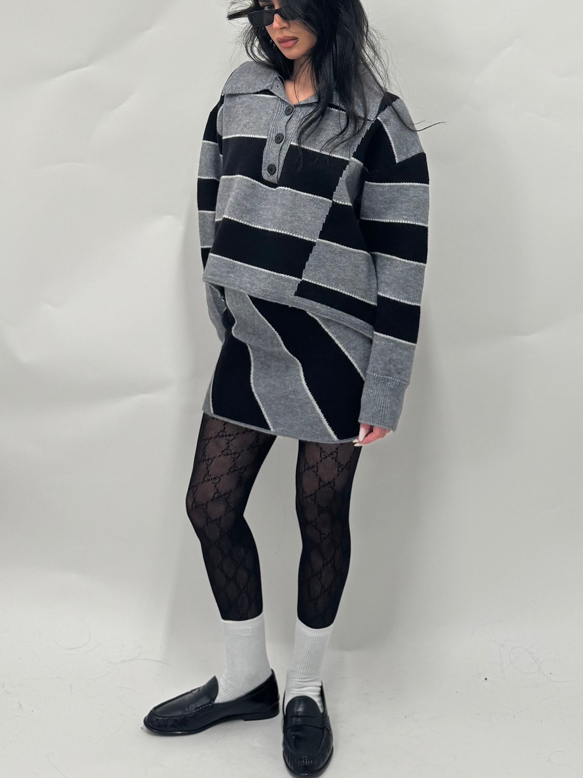 Coordinato grey&black