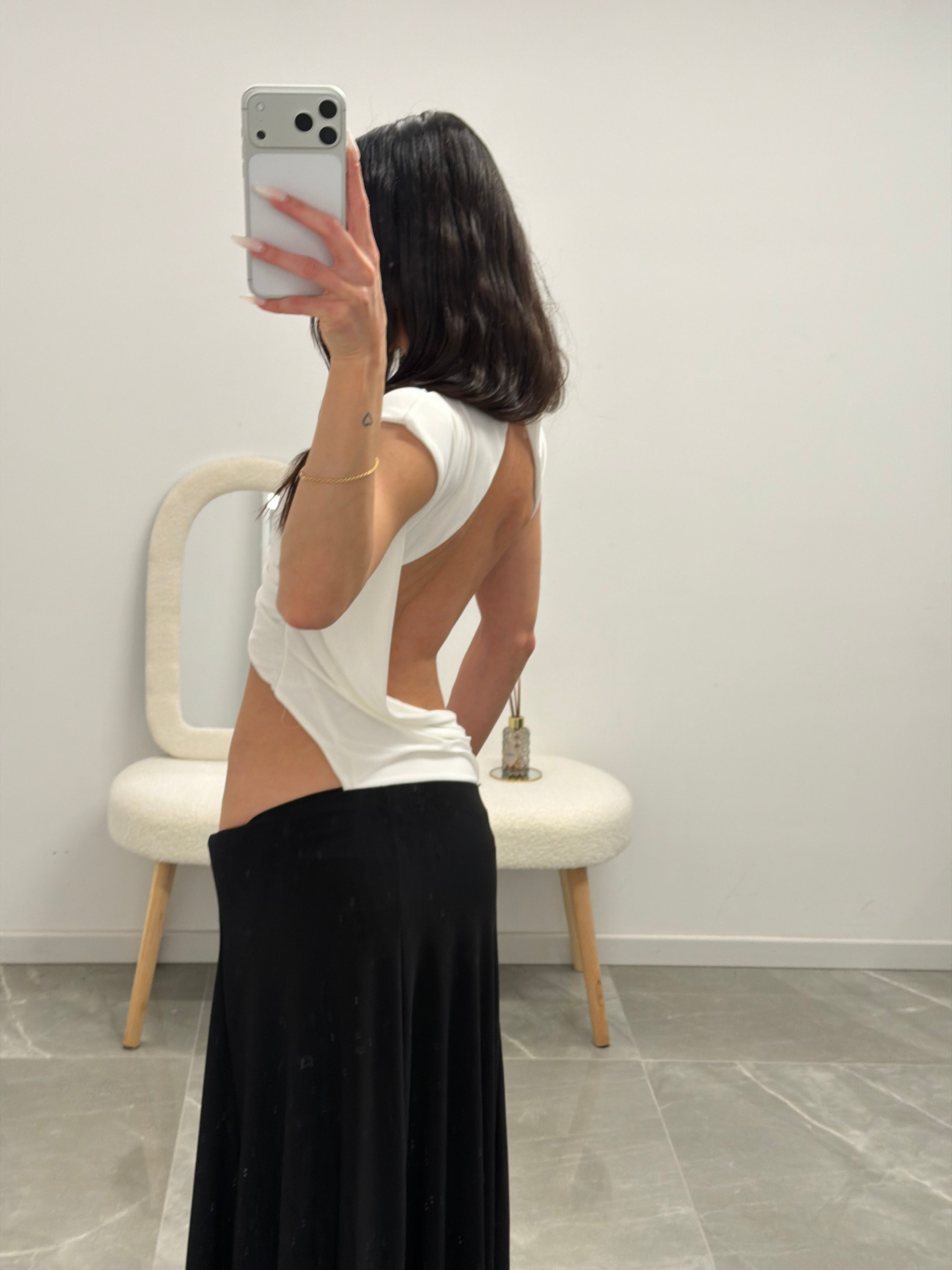 Asymmetric Cut-Out Maxi Dress