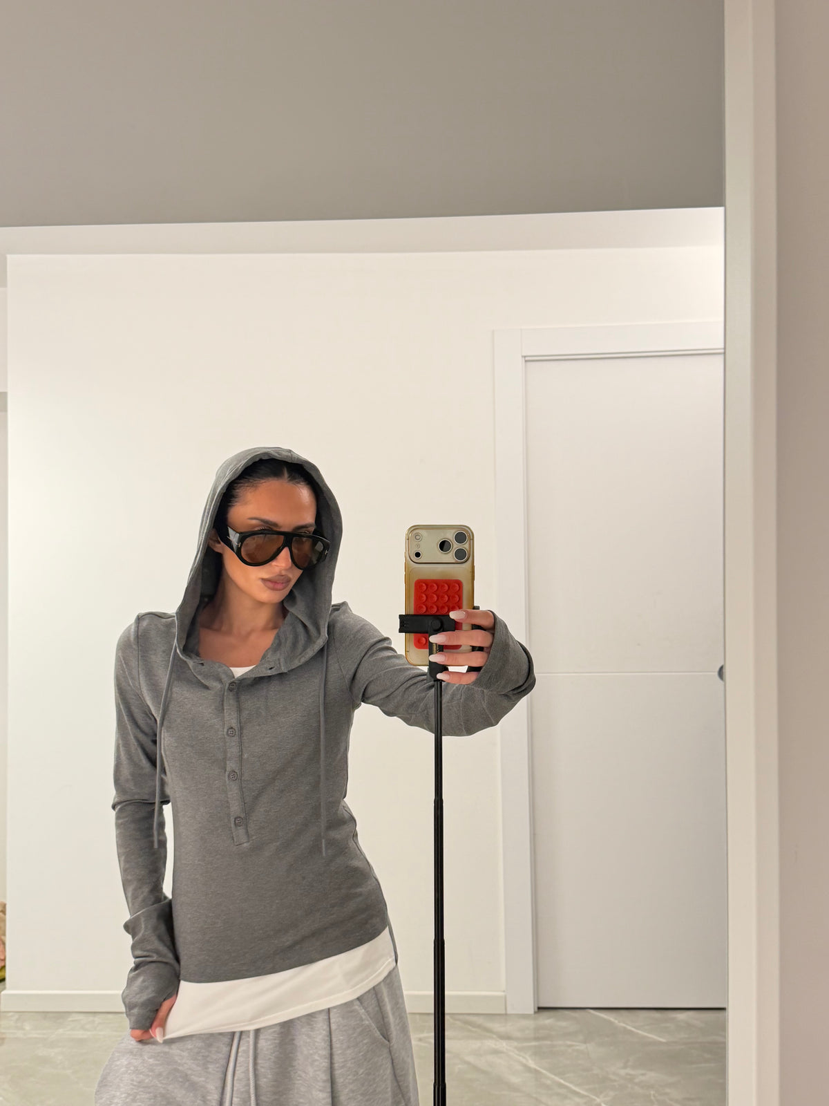 hoodie t-shirt grey