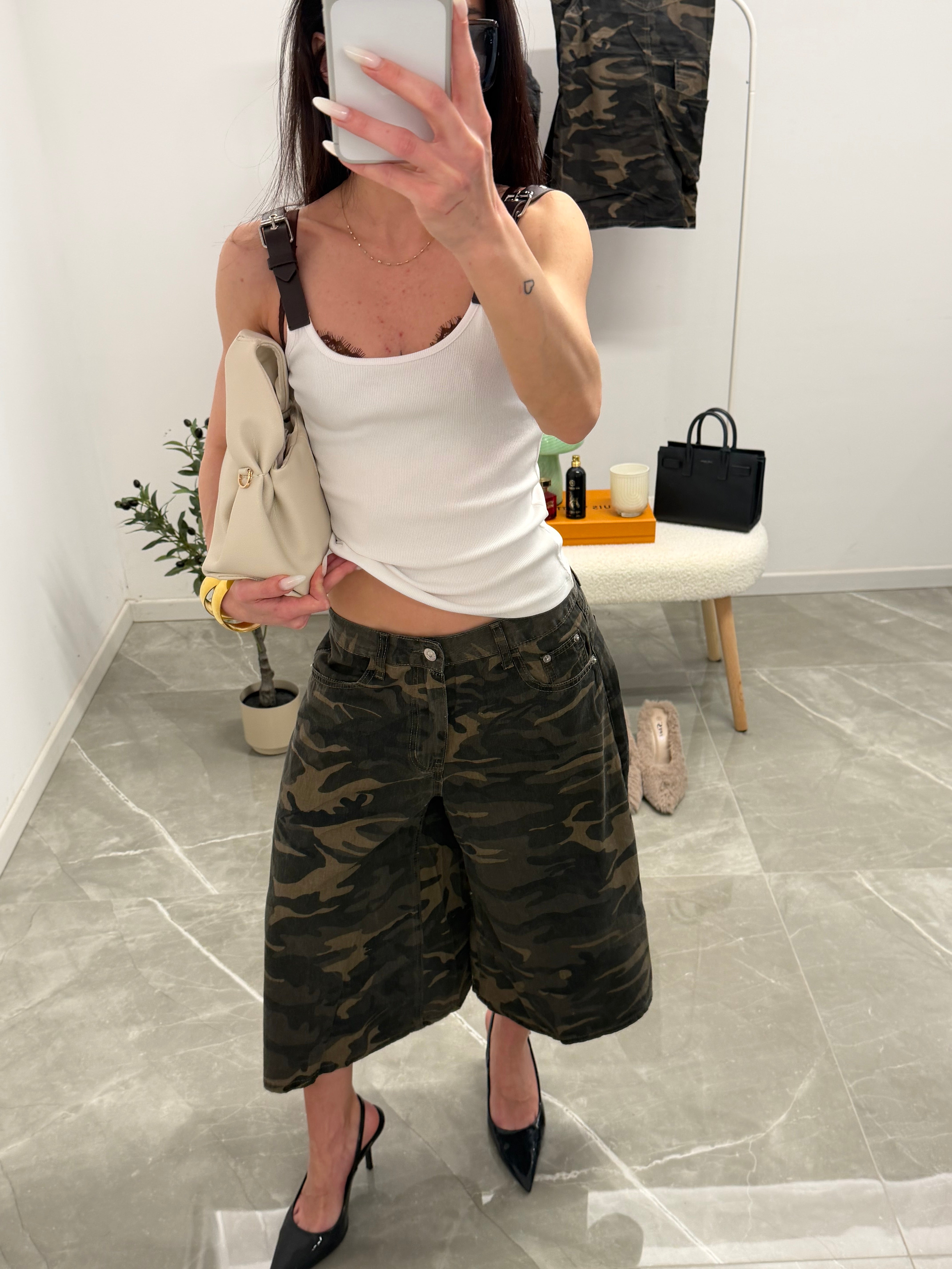 jorts camouflage oversized (military)