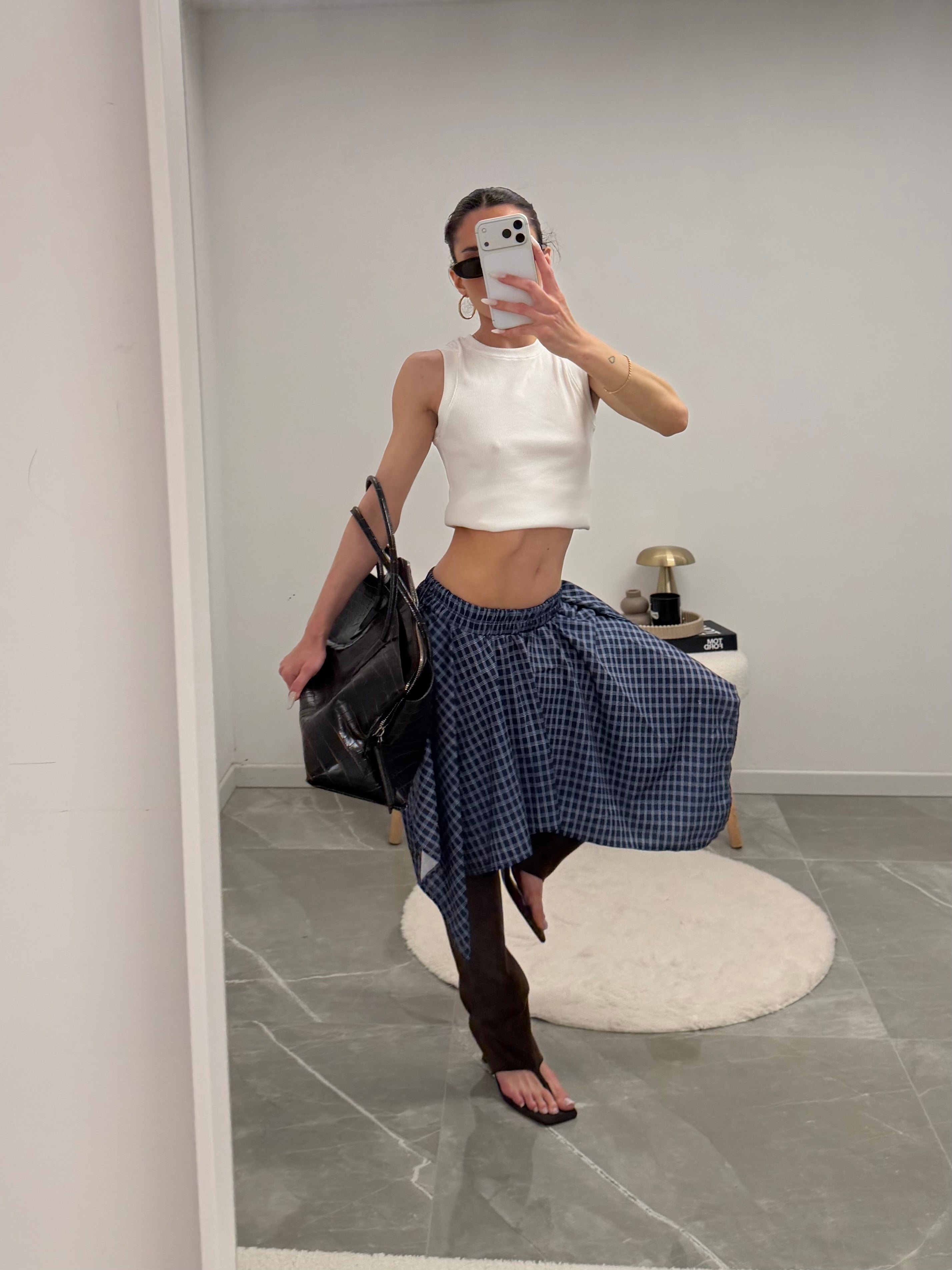 skirt Checked pattern