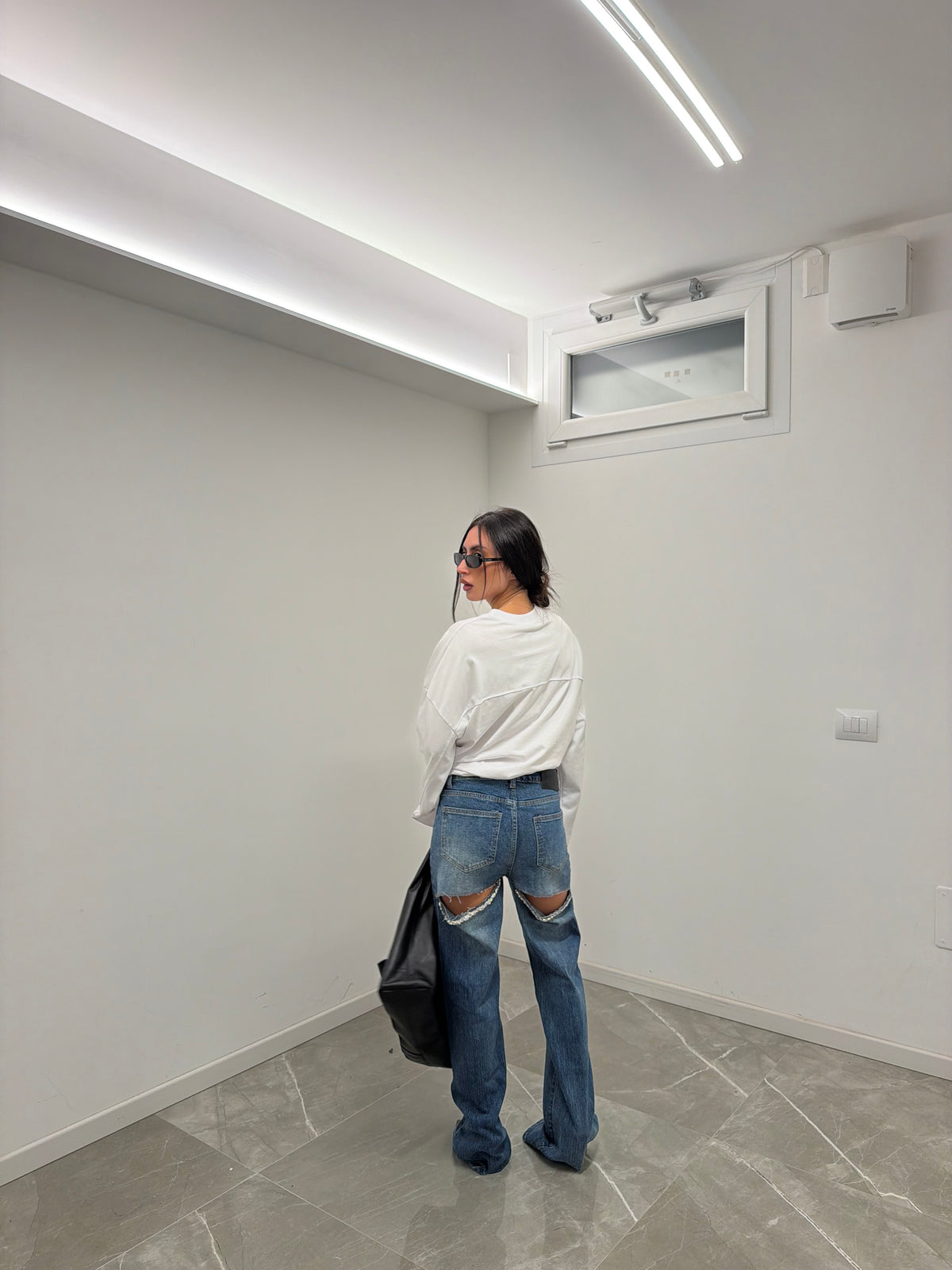 jeans denim cropped