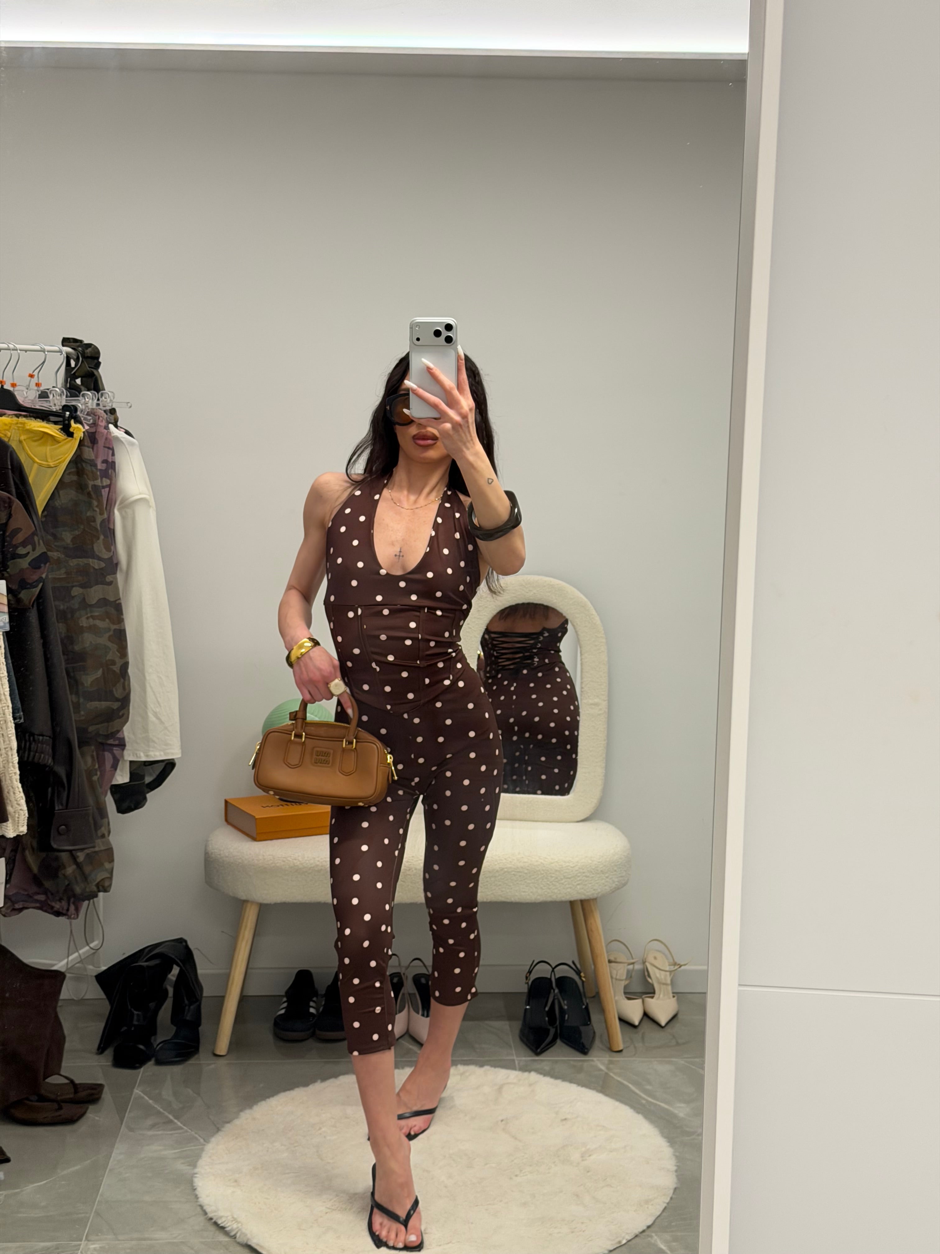 coordinato dot capri