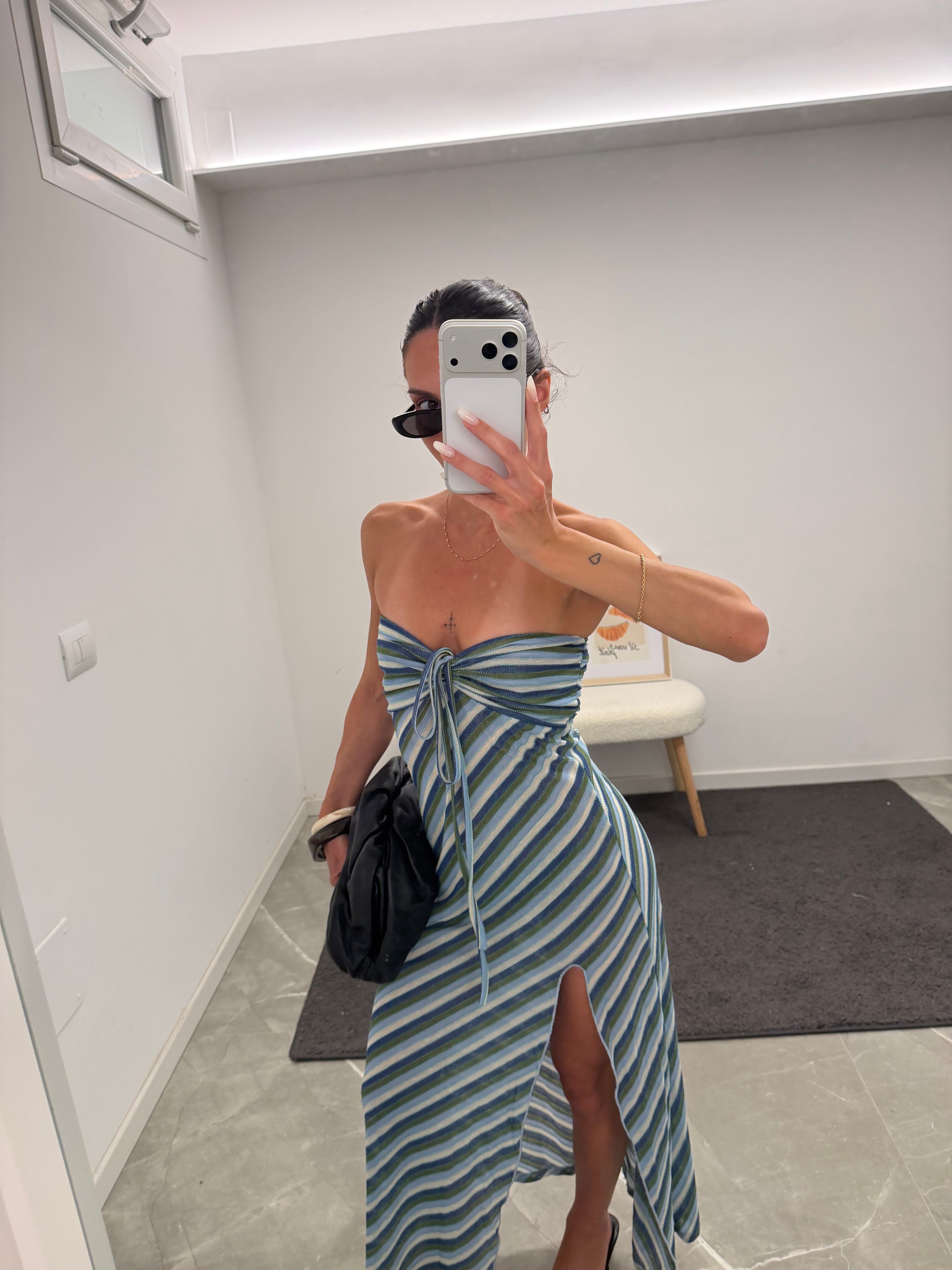 maxi long dress blue
