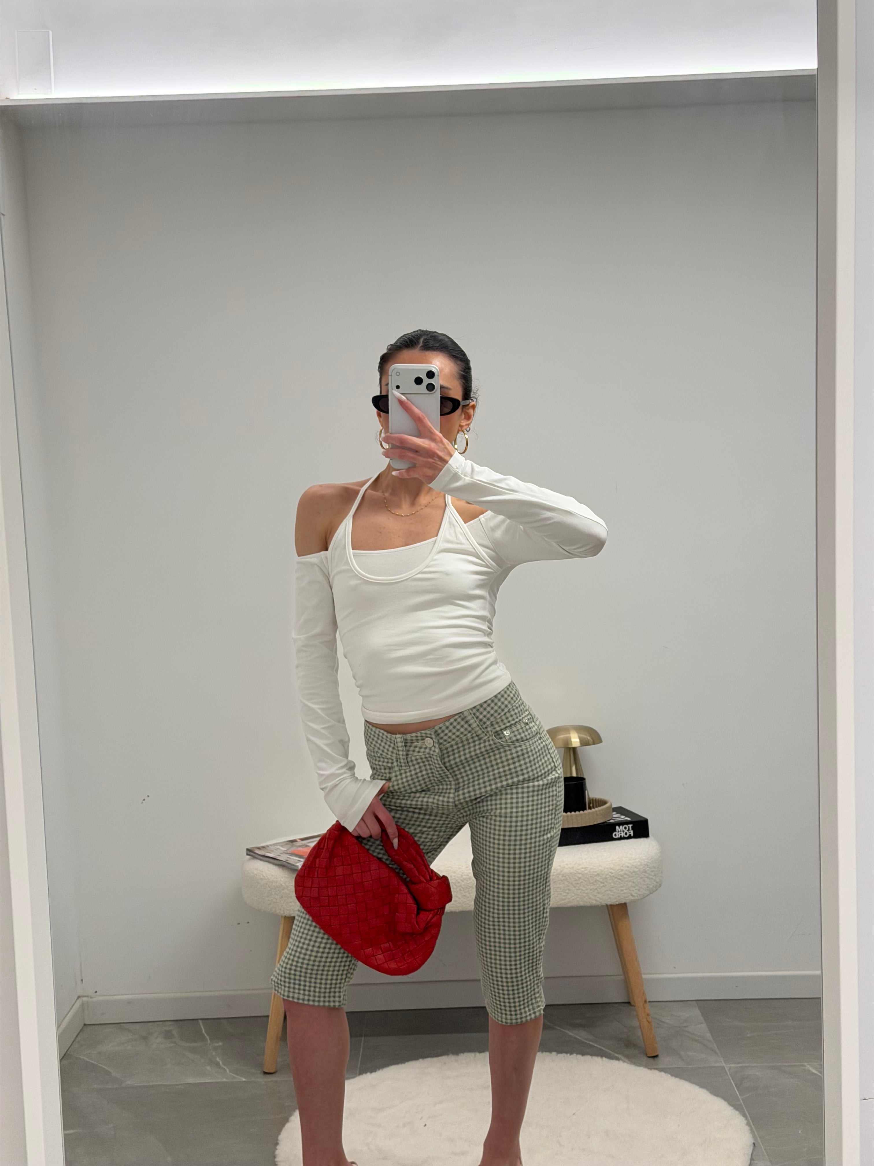 capri pants in green
