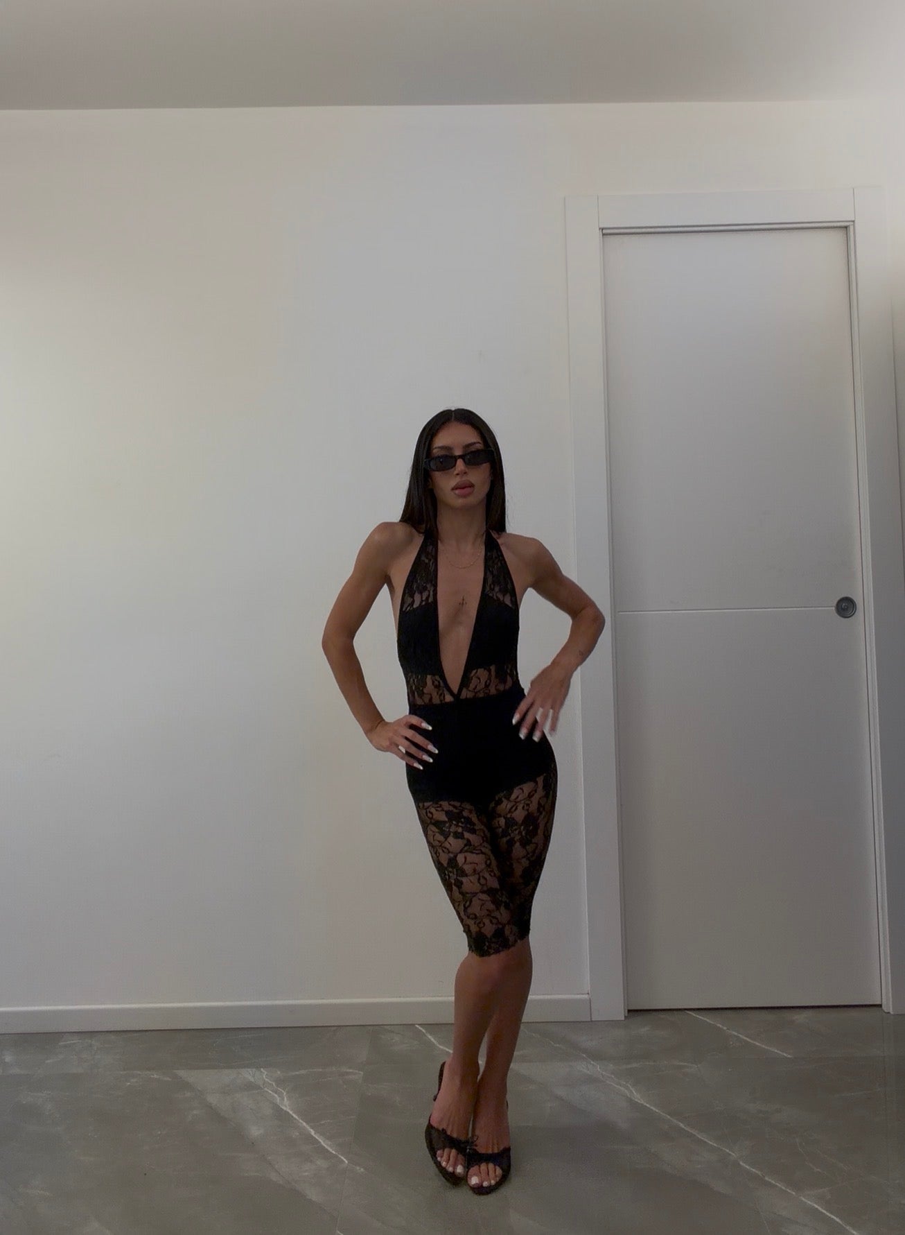 Lace Capri Jumpsuit
