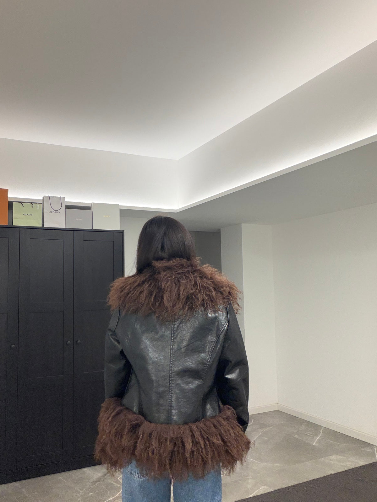 Mongolia Moto brown & black