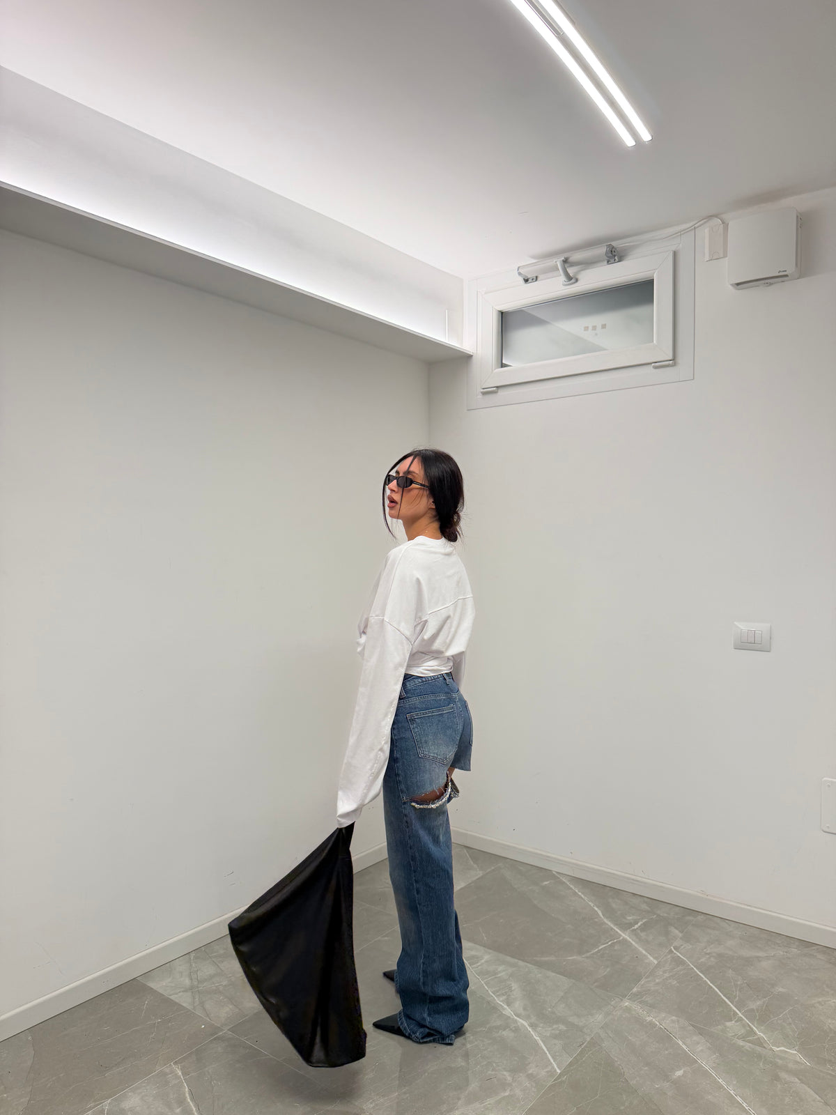 jeans denim cropped
