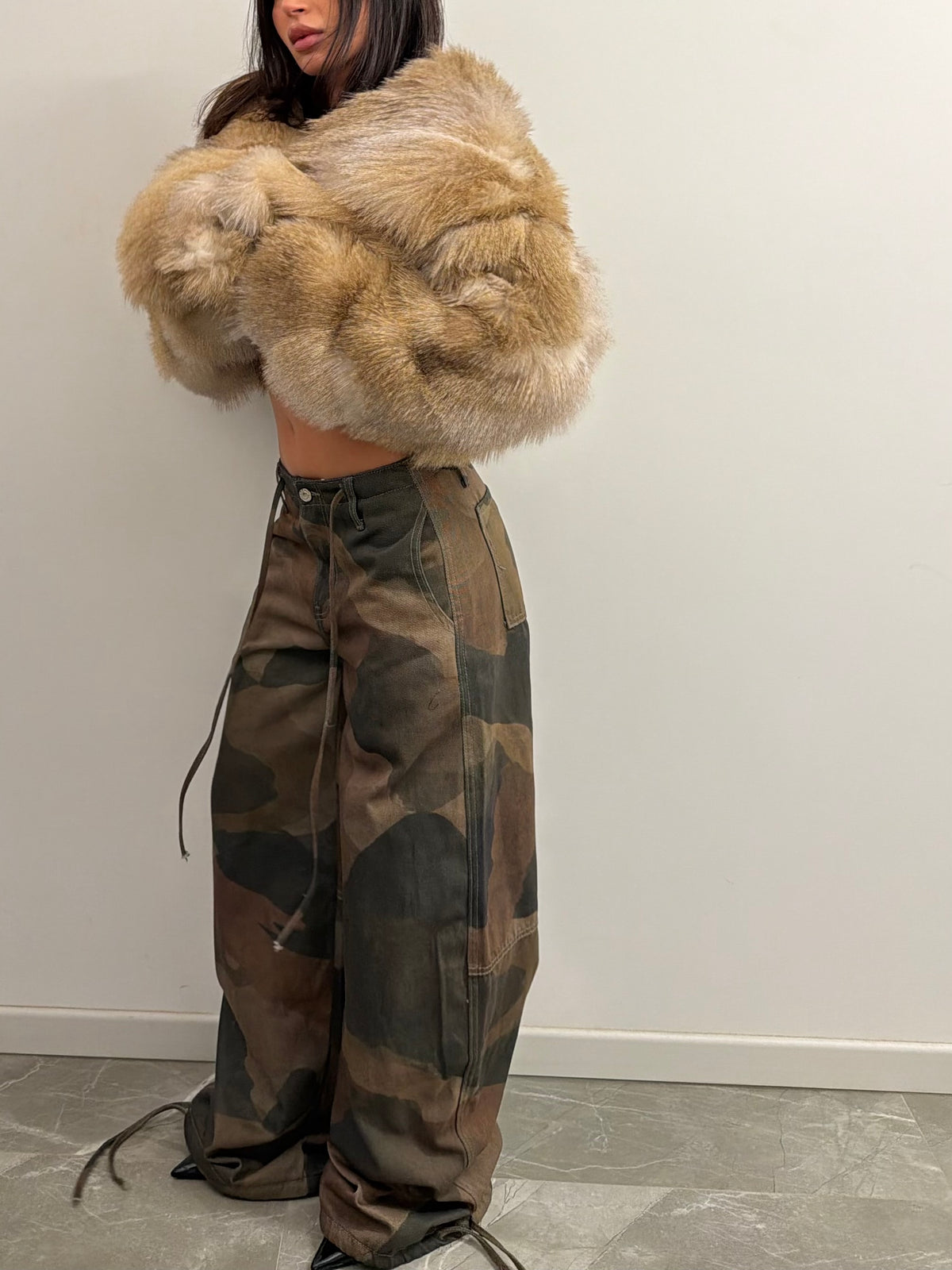 camo oversized pants