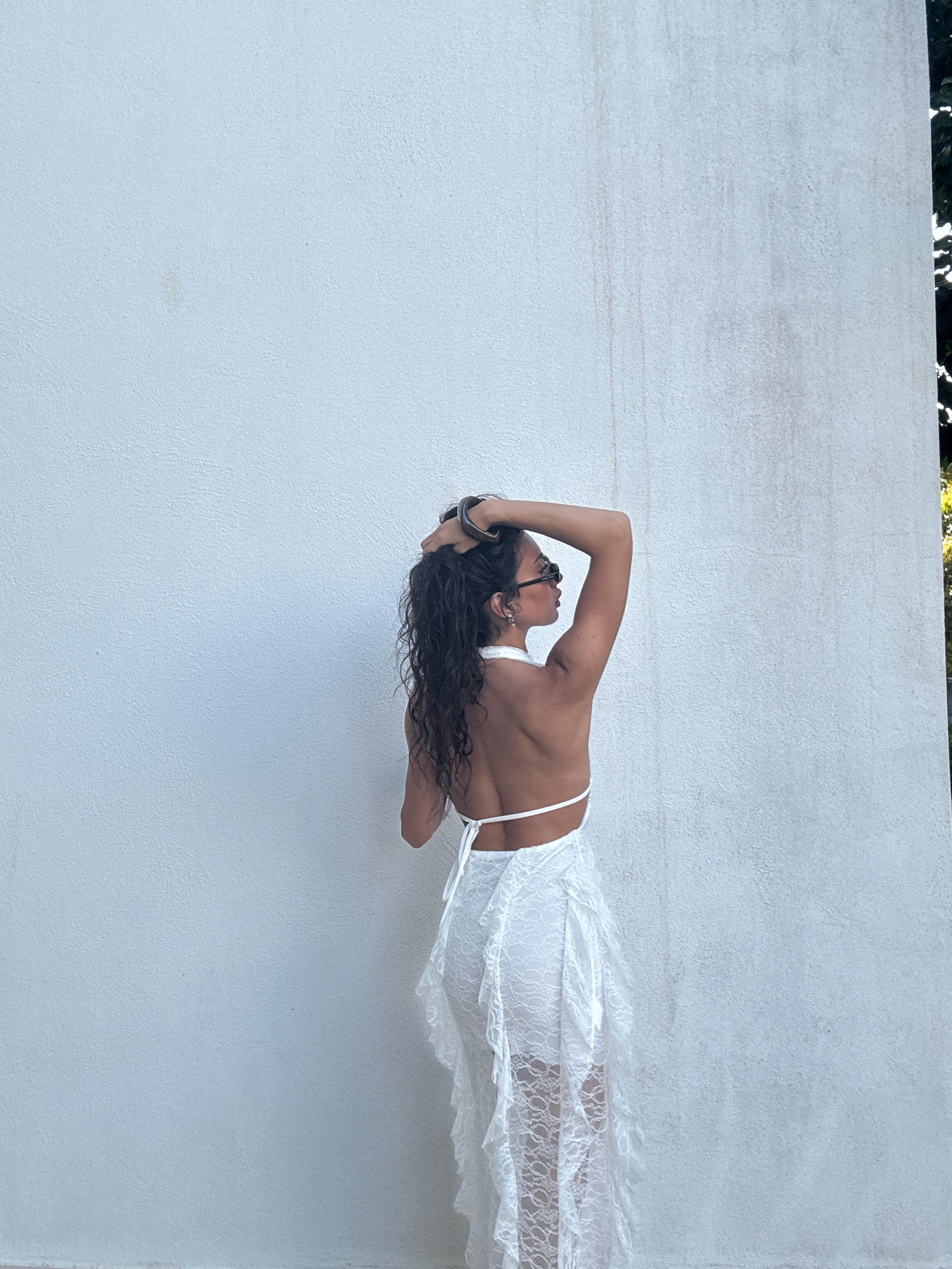 Dress flare white