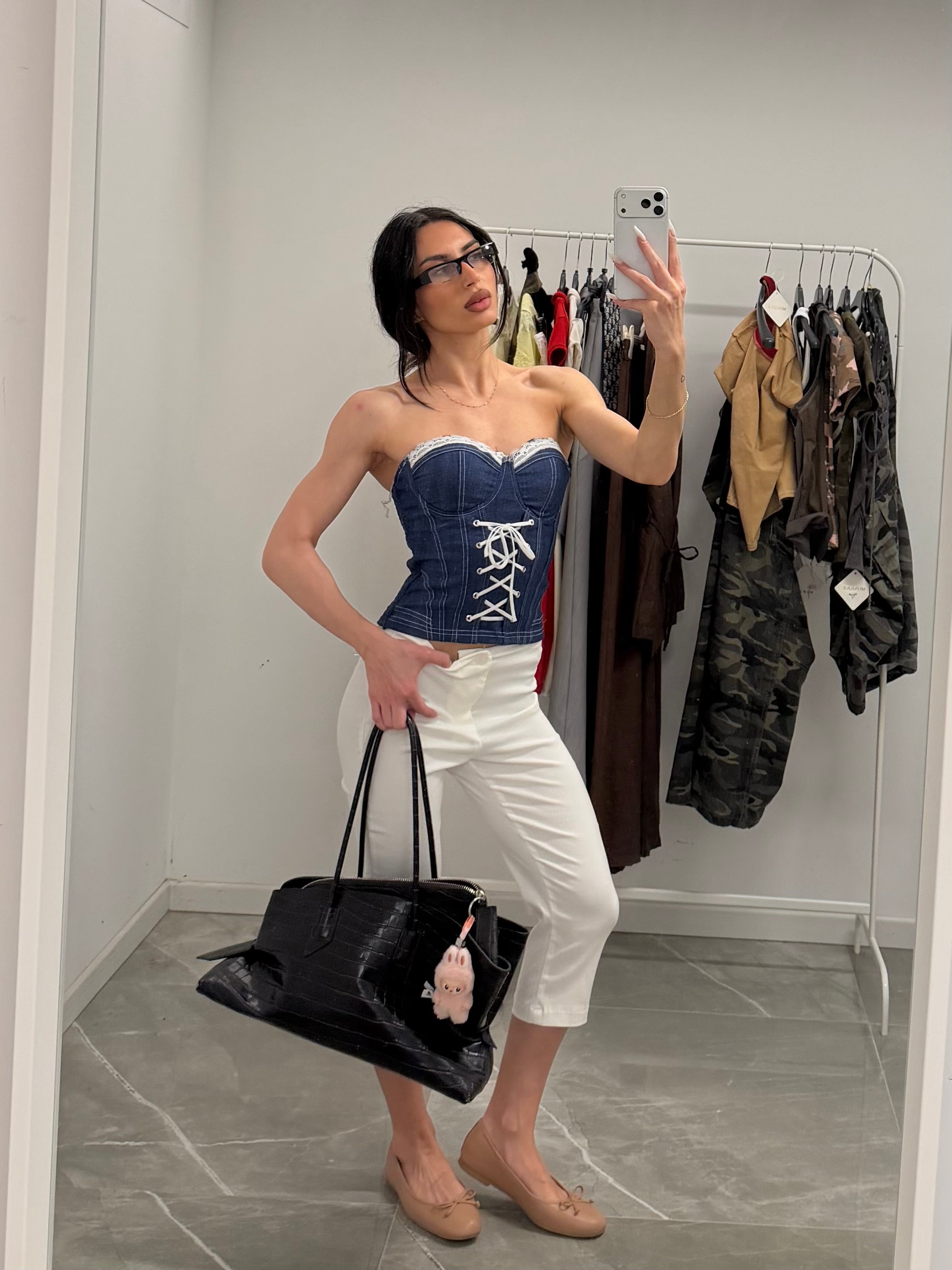 corset denim