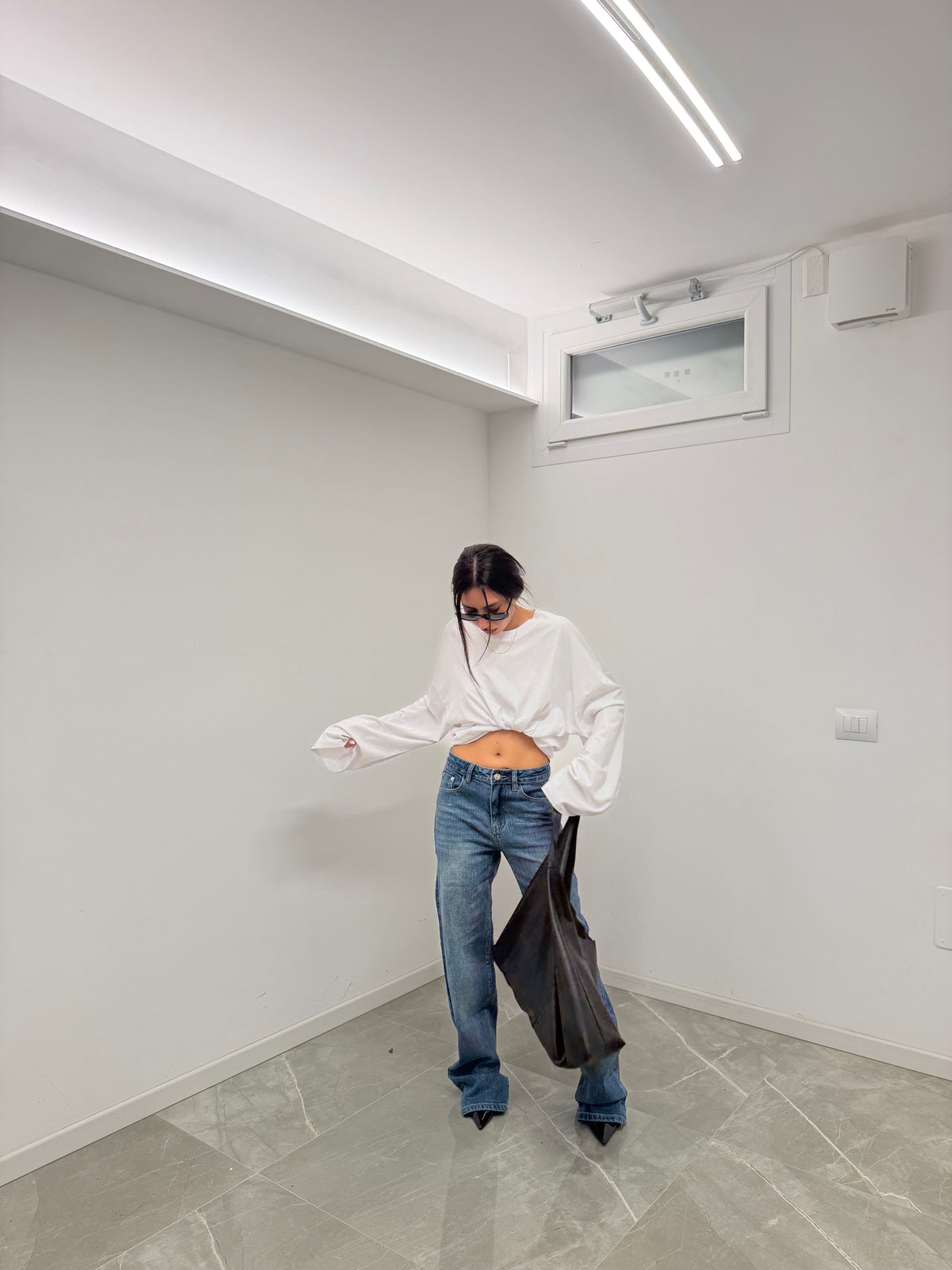 jeans denim cropped